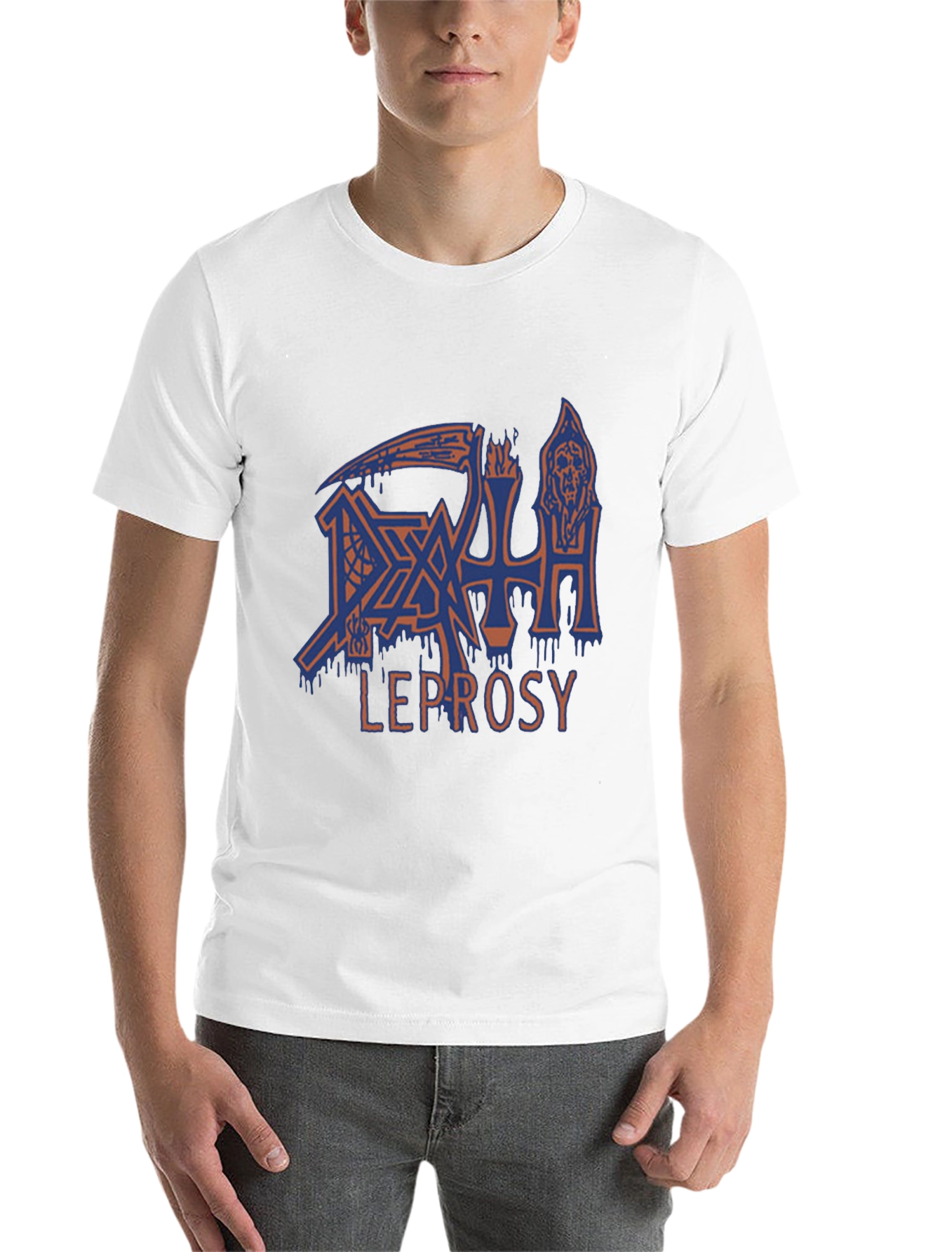 Death Leprosy Graphic T-Shirt - Black