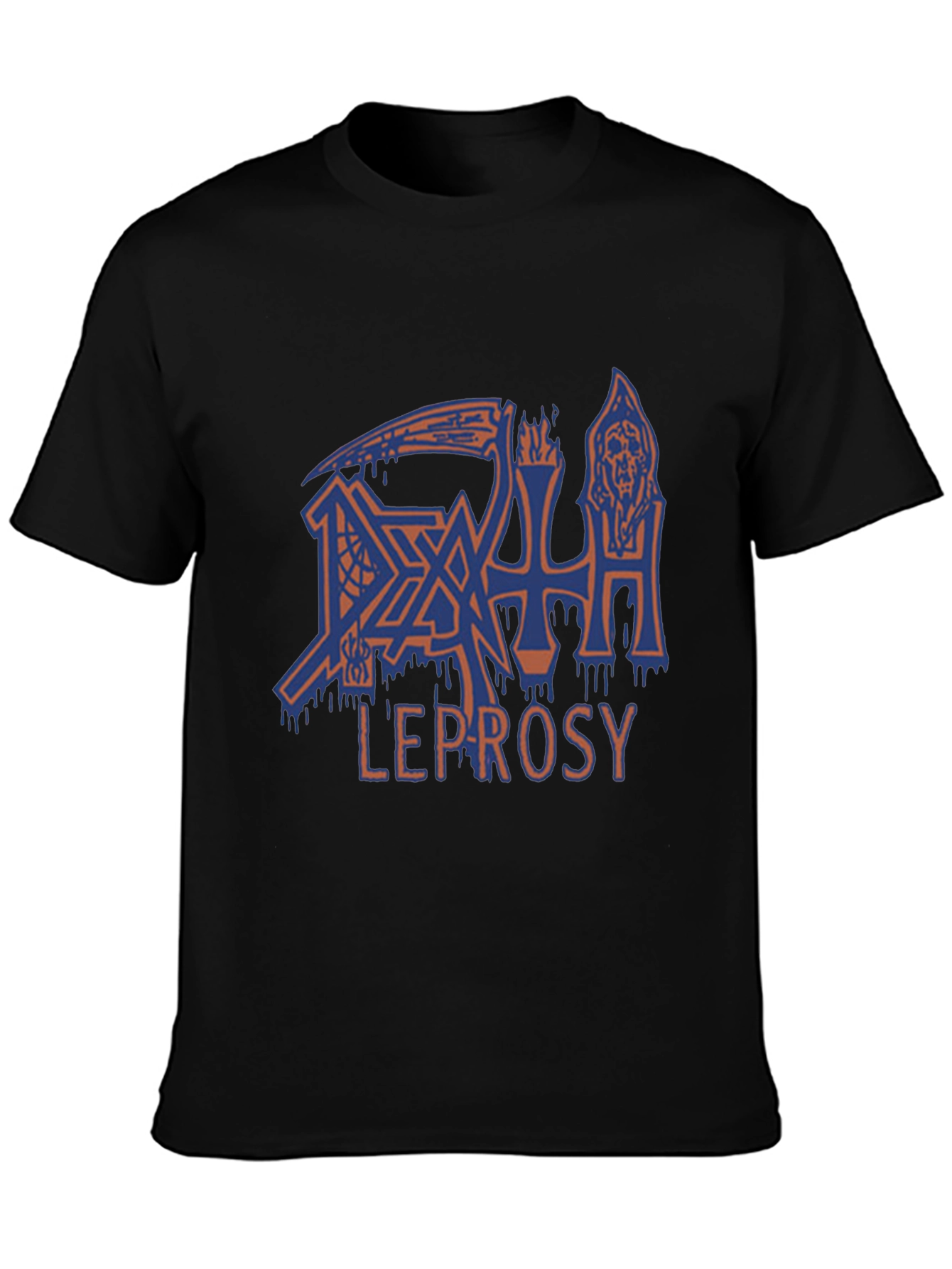 Death Leprosy Graphic T-Shirt - Black