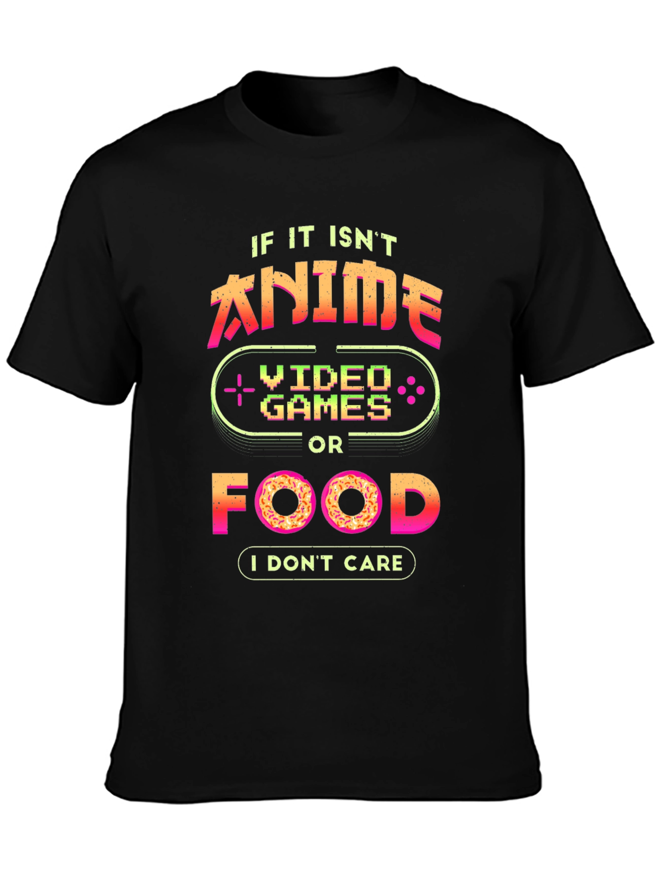 Anime Video Games Food T-Shirt - Gamer Shirt