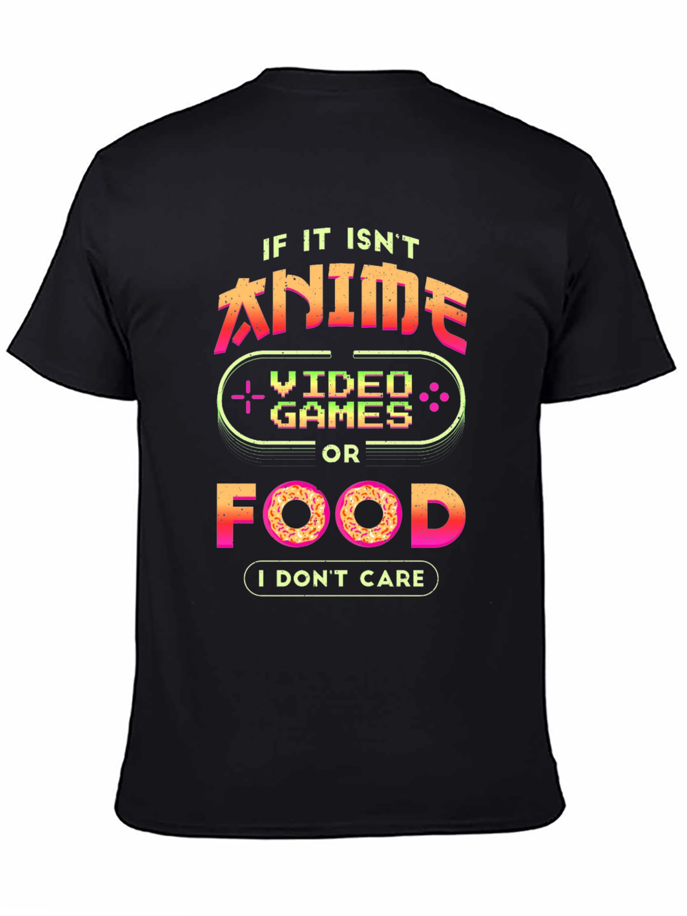 Anime Video Games Food T-Shirt - Gamer Shirt