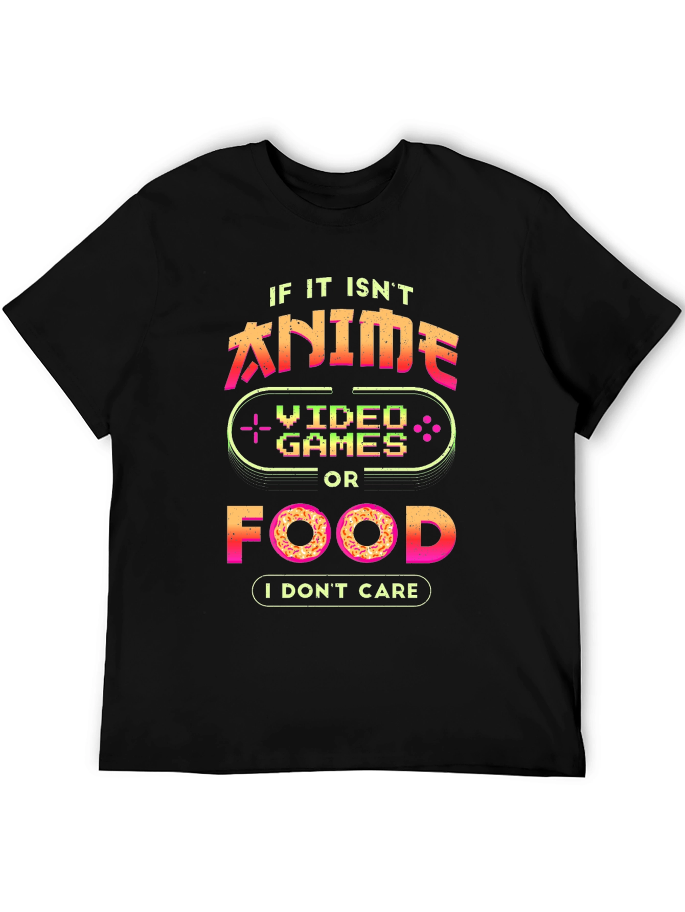 Anime Video Games Food T-Shirt - Gamer Shirt