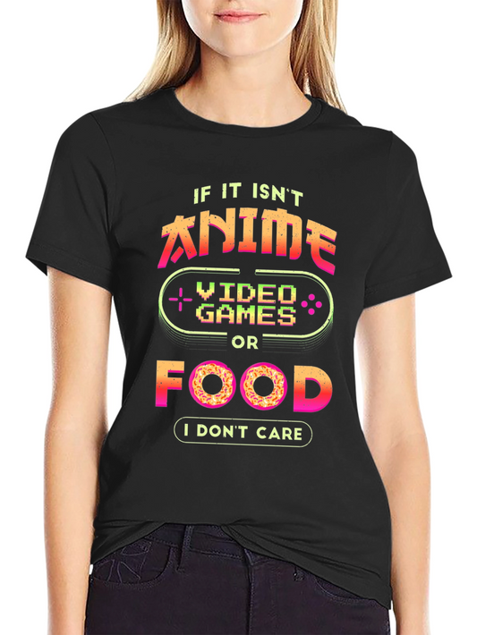 Anime Video Games Food T-Shirt - Gamer Shirt