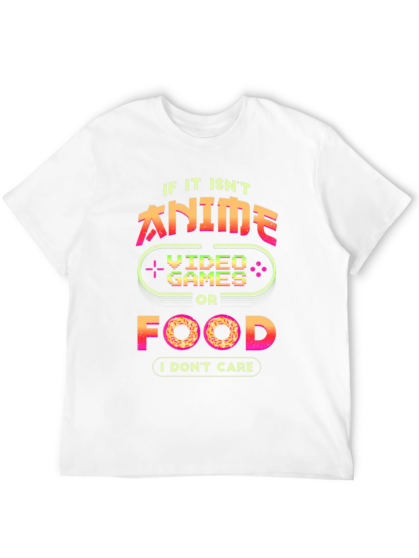 Anime Video Games Food T-Shirt - Gamer Shirt