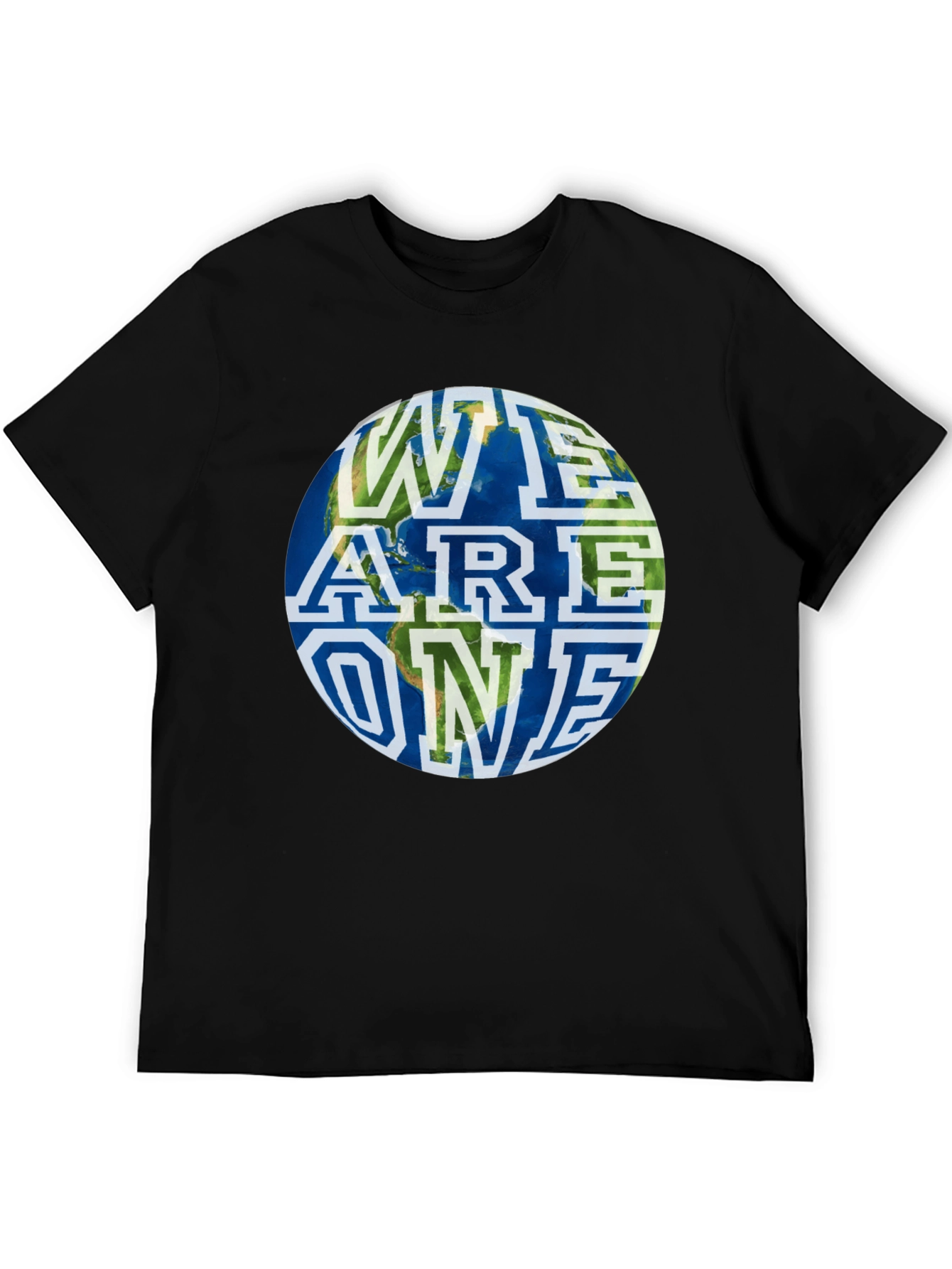 Unity Earth Graphic Tee - Black Cotton Blend
