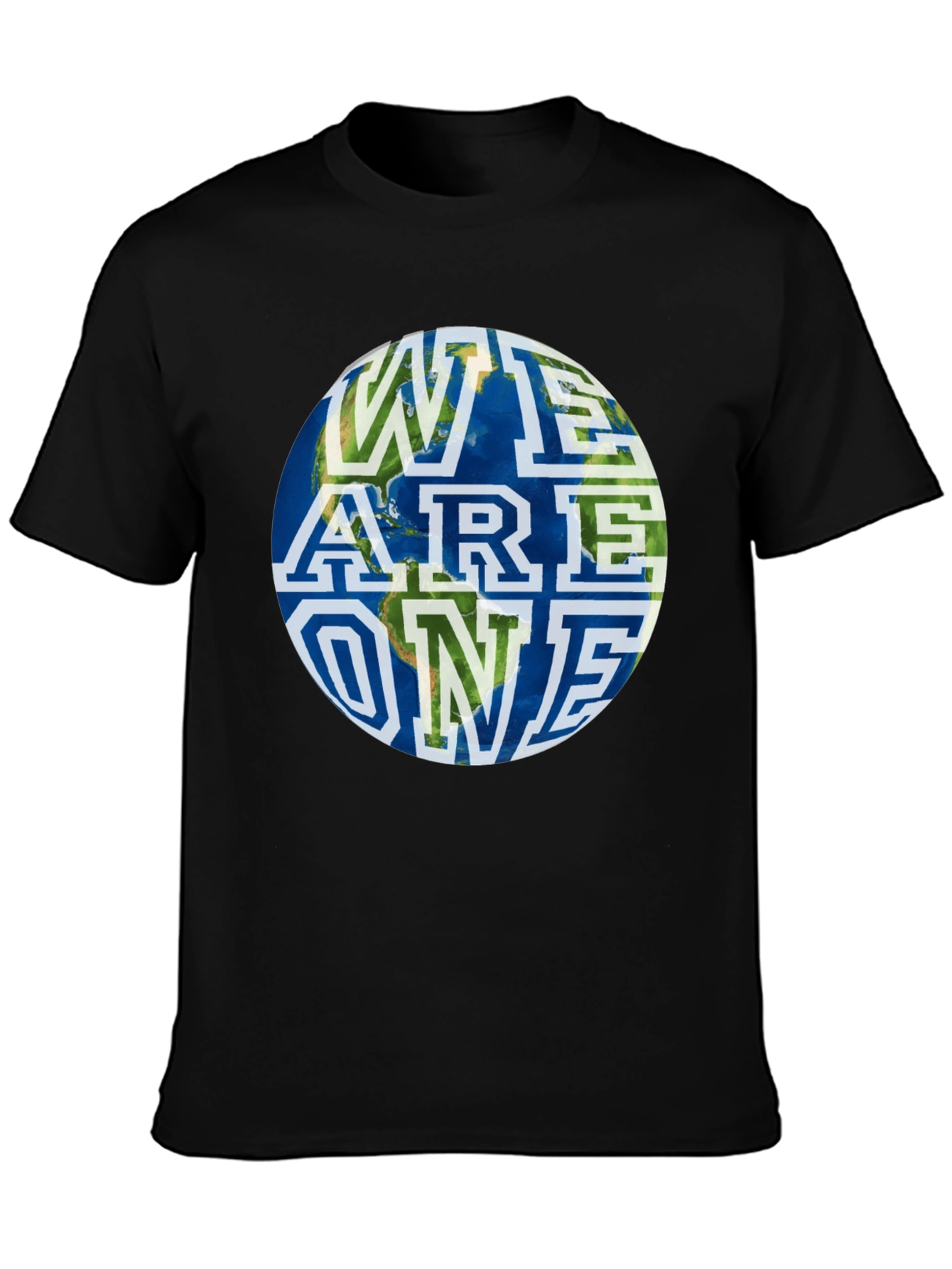 Unity Earth Graphic Tee - Black Cotton Blend