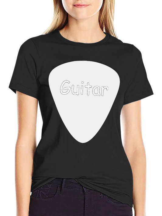 Guitar Pick Tee - Black Cotton Guitarist T-Shirt