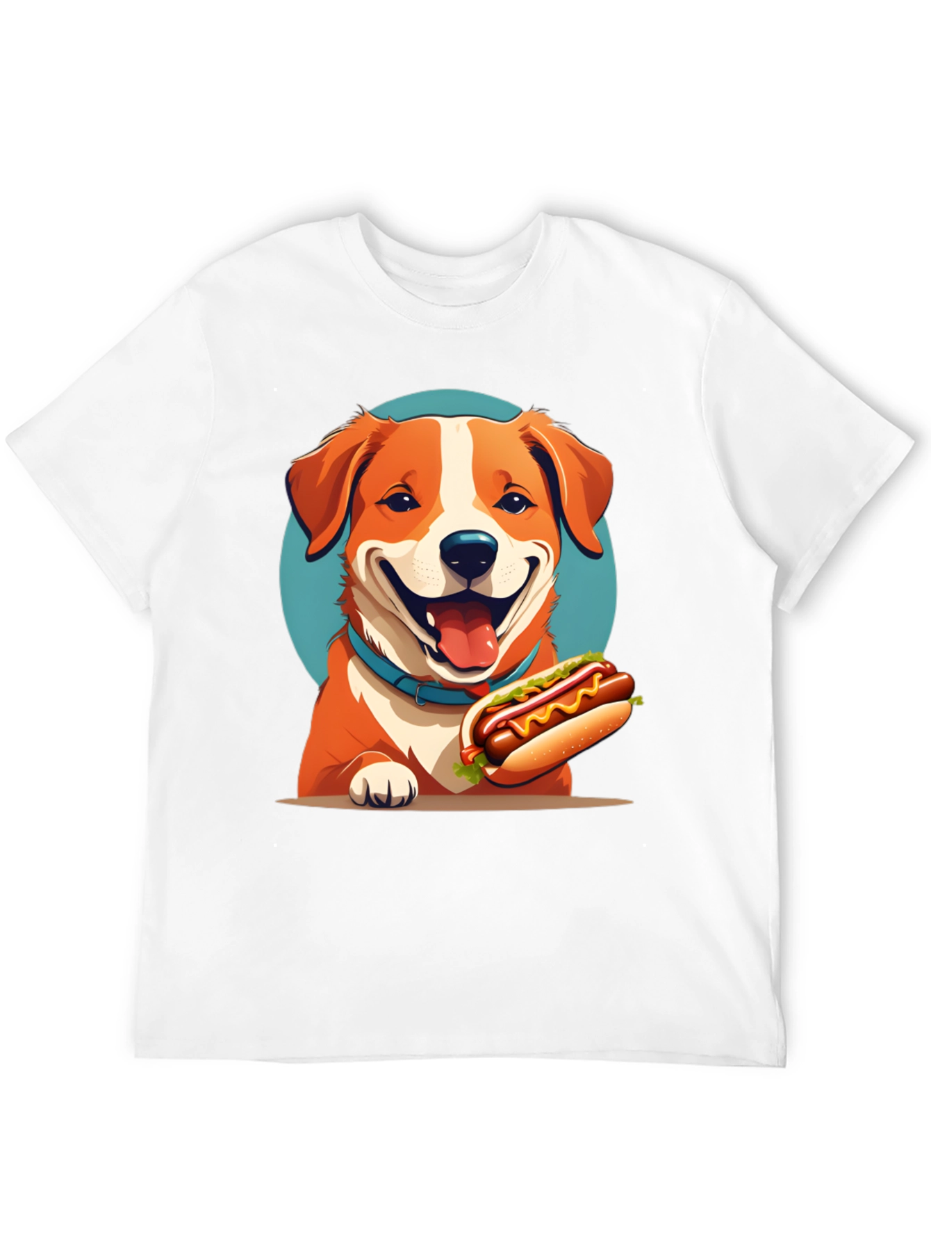 Dog & Hotdog Black T-Shirt - Cute Graphic Tee