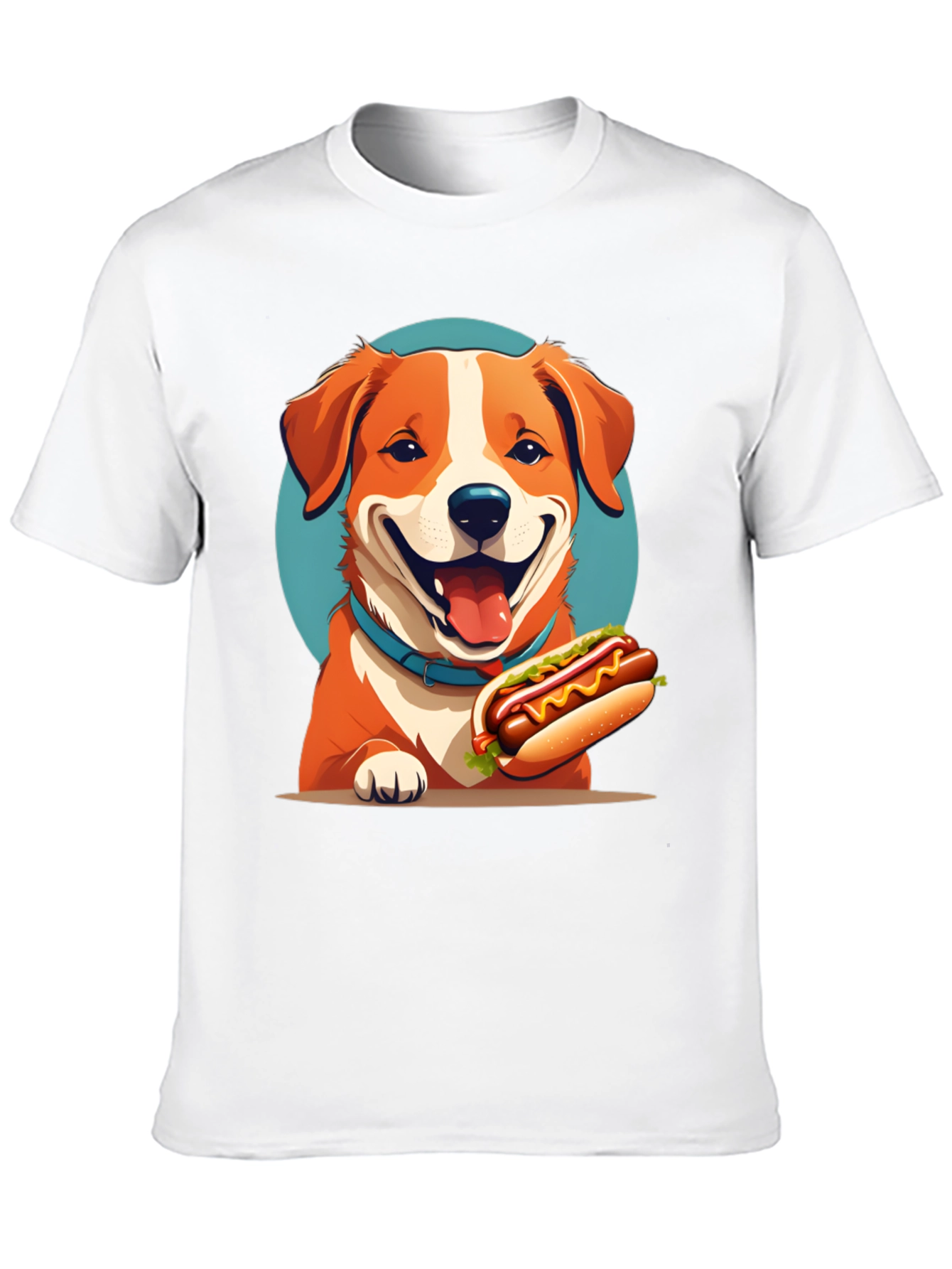 Dog & Hotdog Black T-Shirt - Cute Graphic Tee
