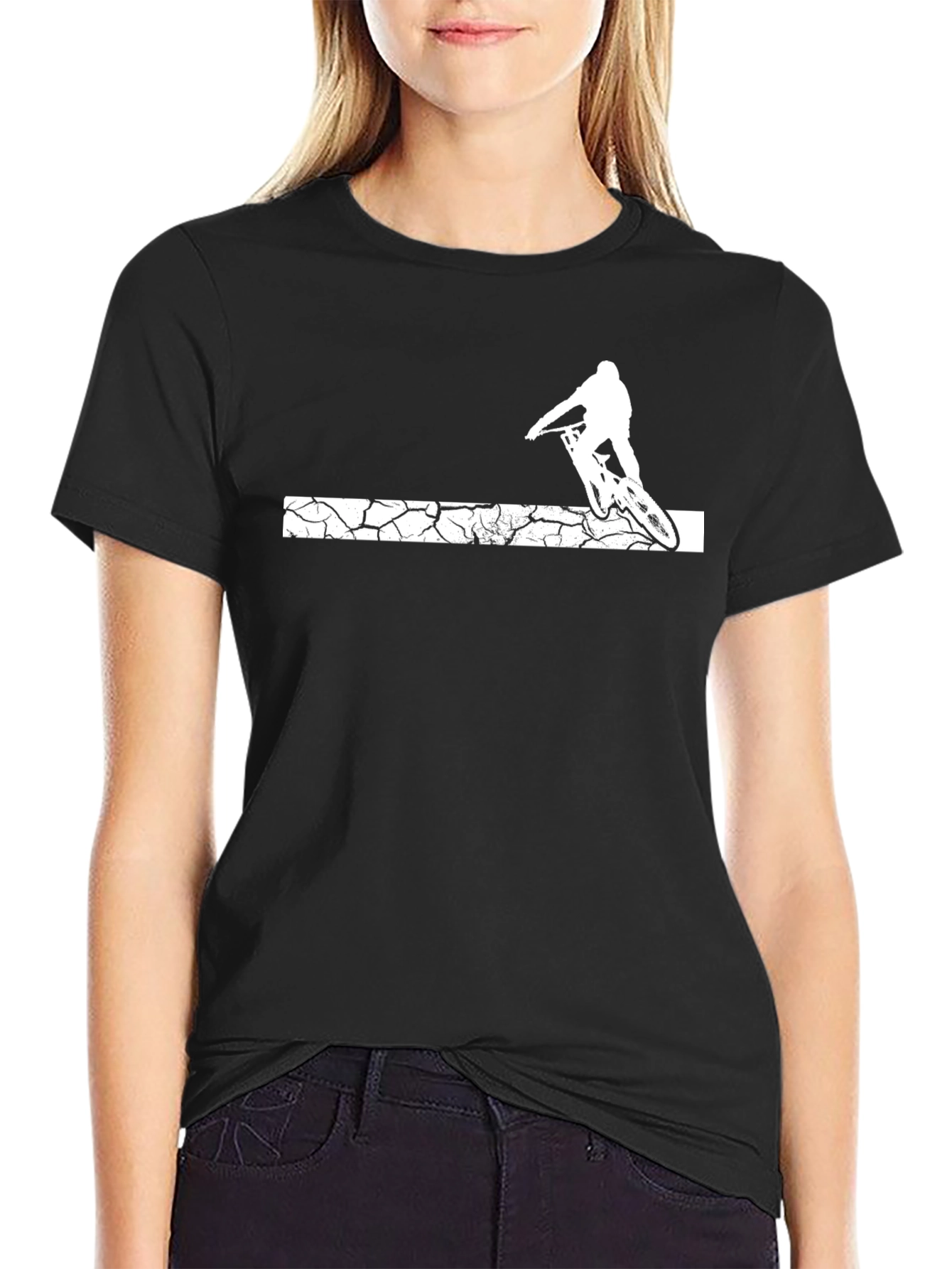 Mountain Bike T-Shirt - Crack Design
