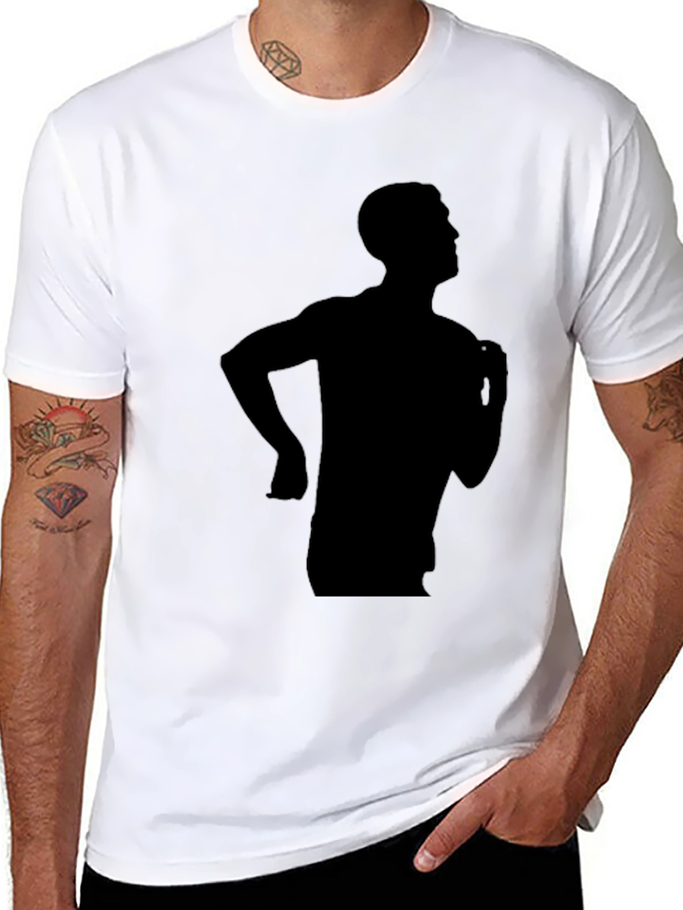 Silhouette Graphic Black T-Shirt