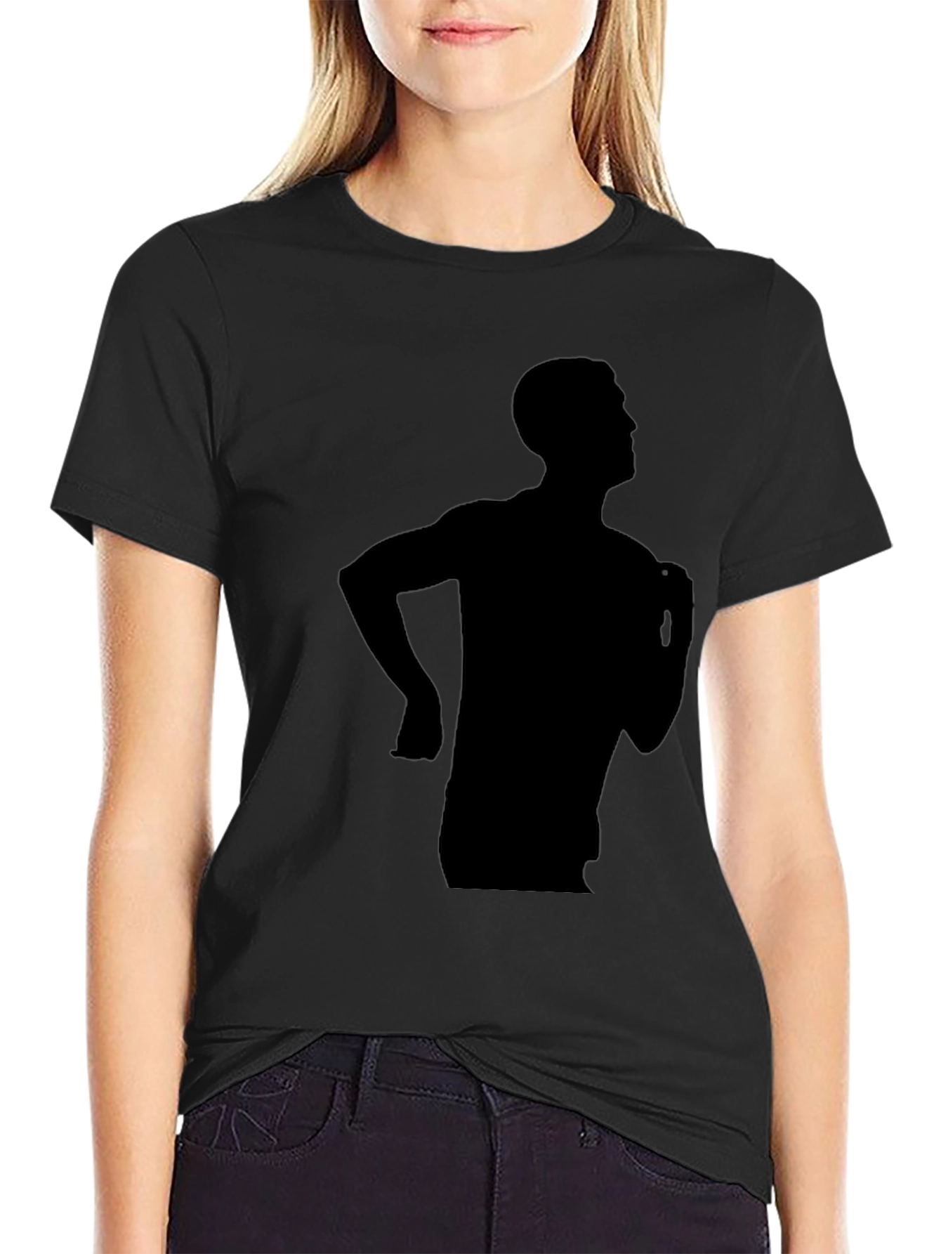Silhouette Graphic Black T-Shirt