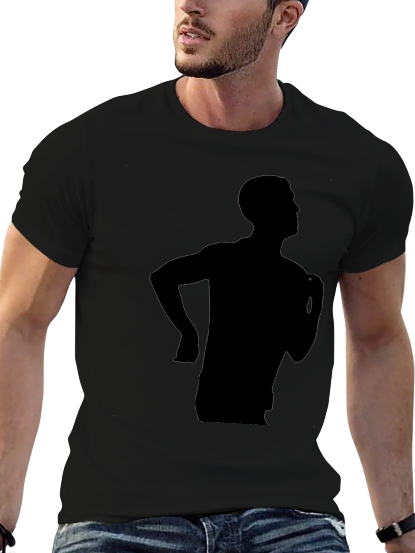 Silhouette Graphic Black T-Shirt