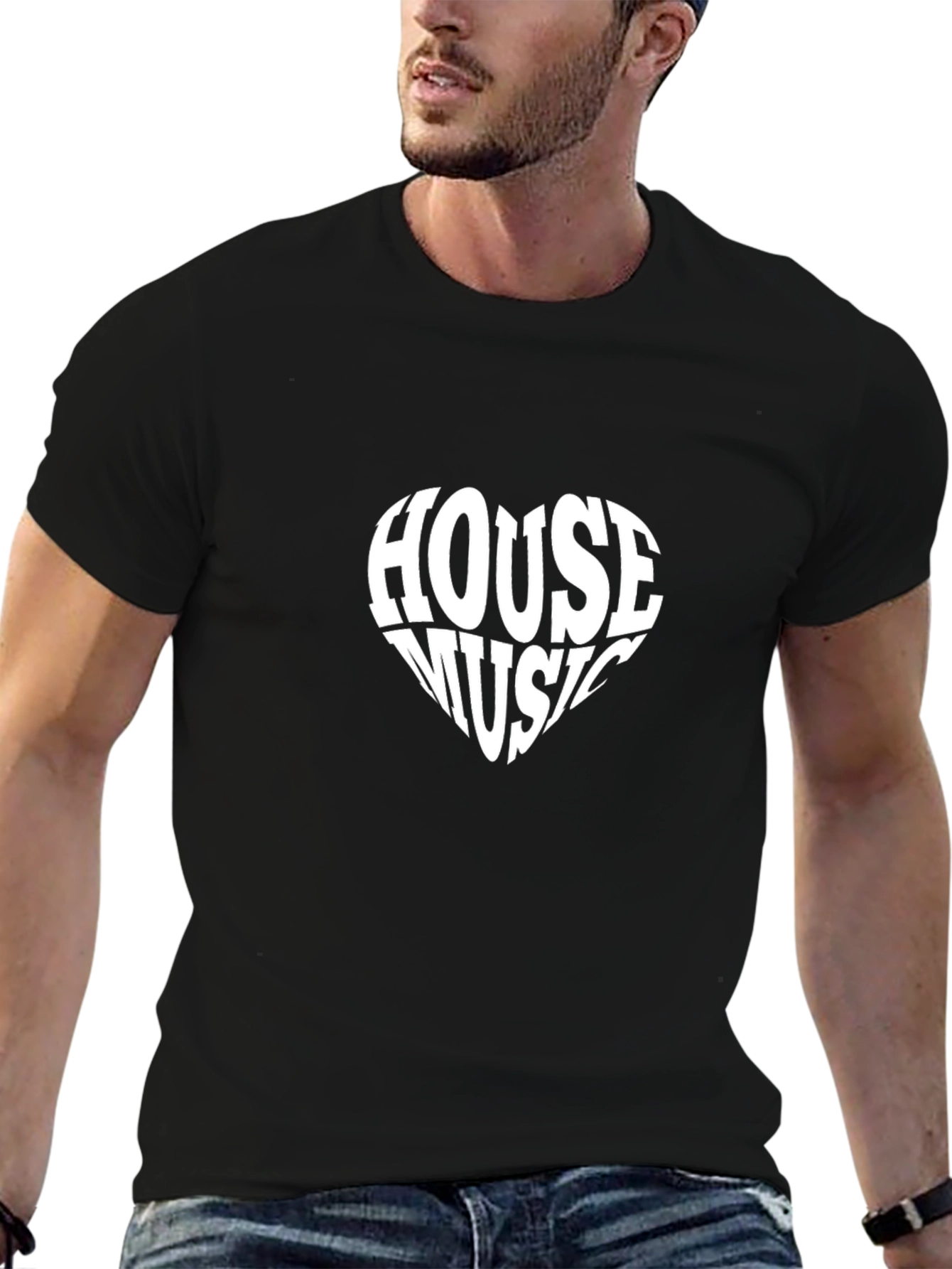 House Music Heart Graphic T-Shirt