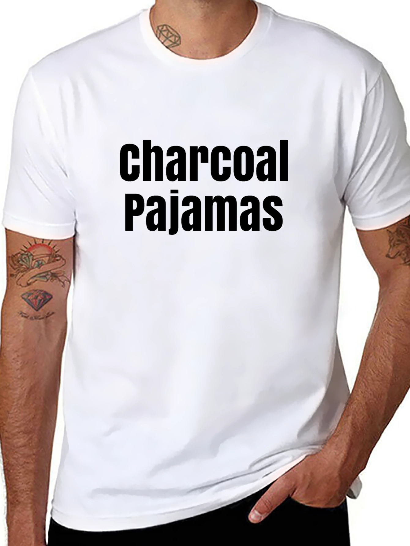 Charcoal Pajamas Graphic Tee