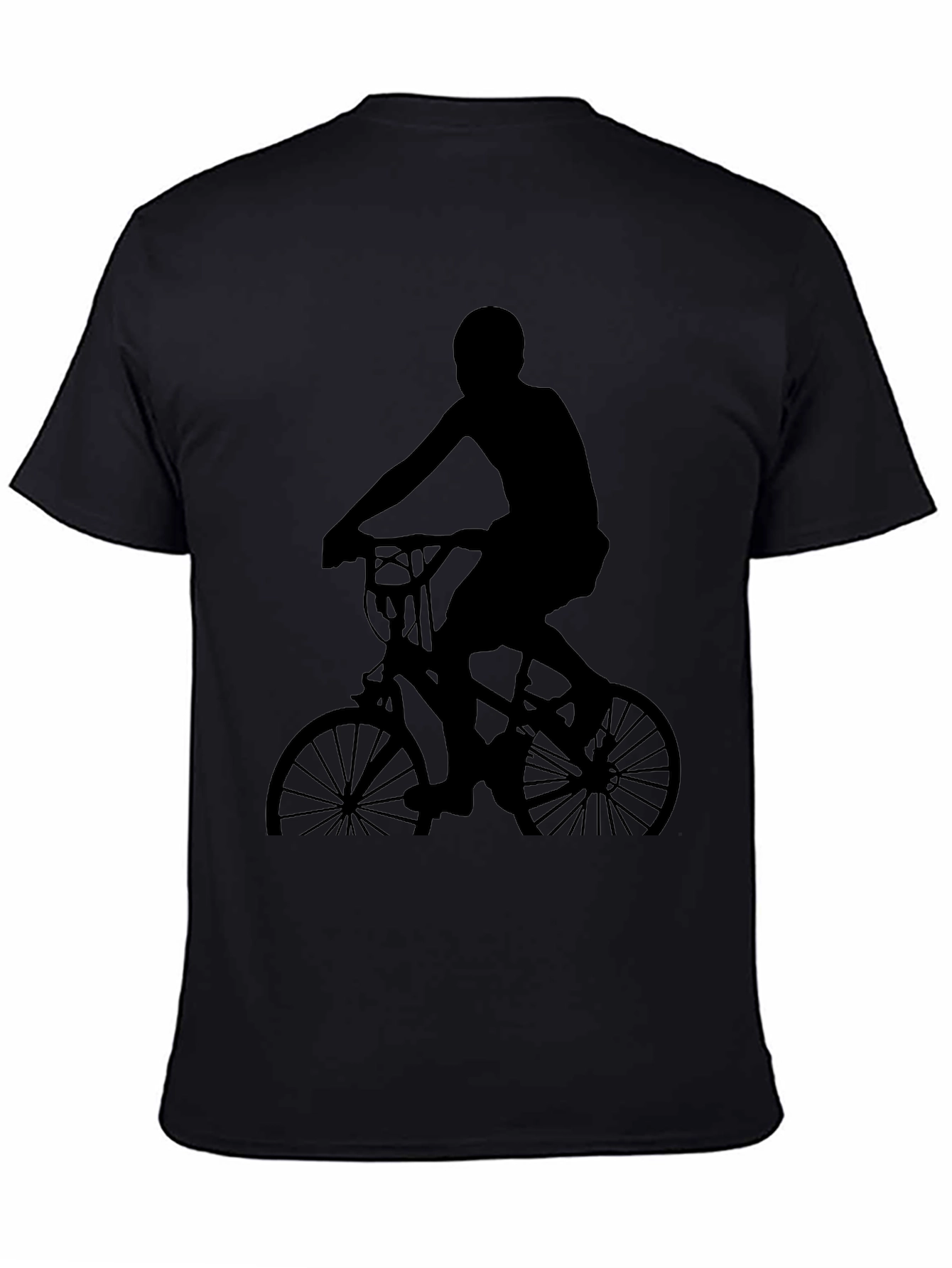 Black Bicycle Silhouette T-Shirt