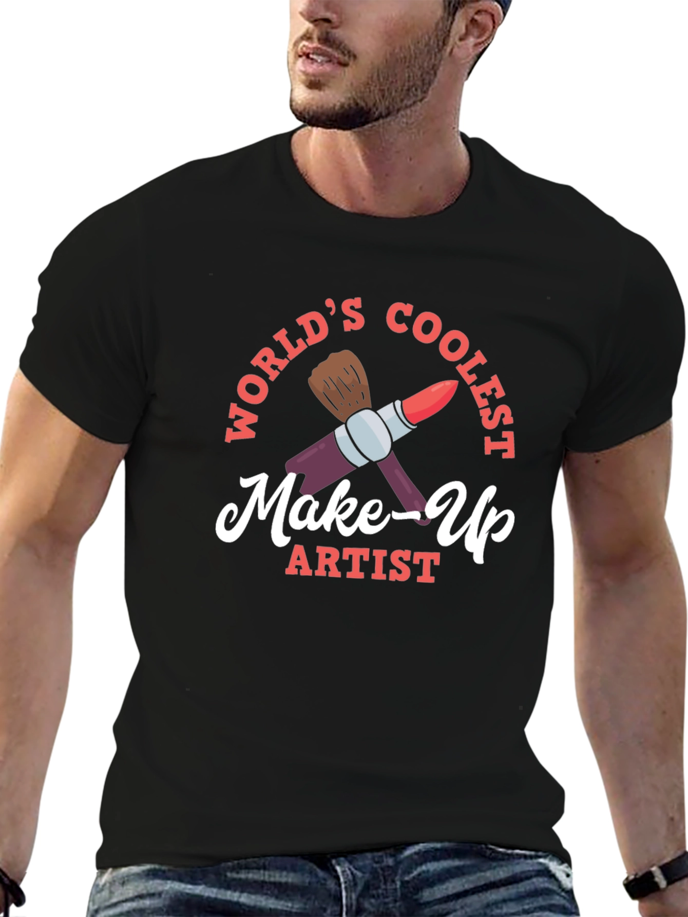 Worlds Coolest Make-Up Artist Graphic T-Shirt