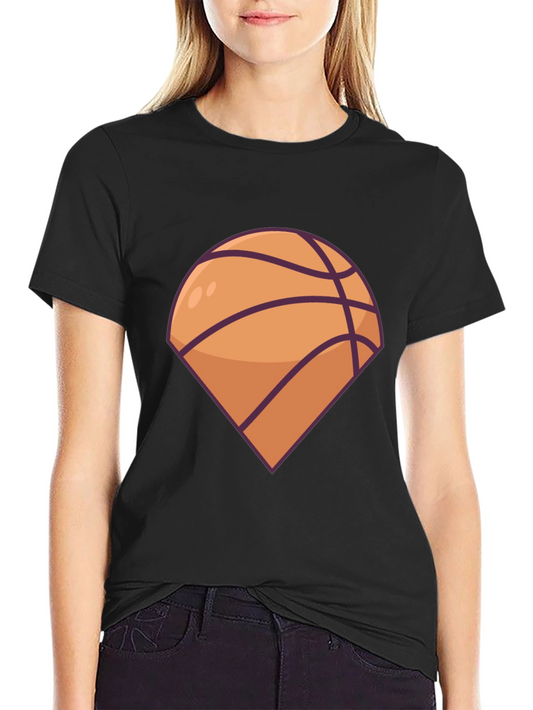 Basketball Graphic Tee - Black Casual T-Shirt