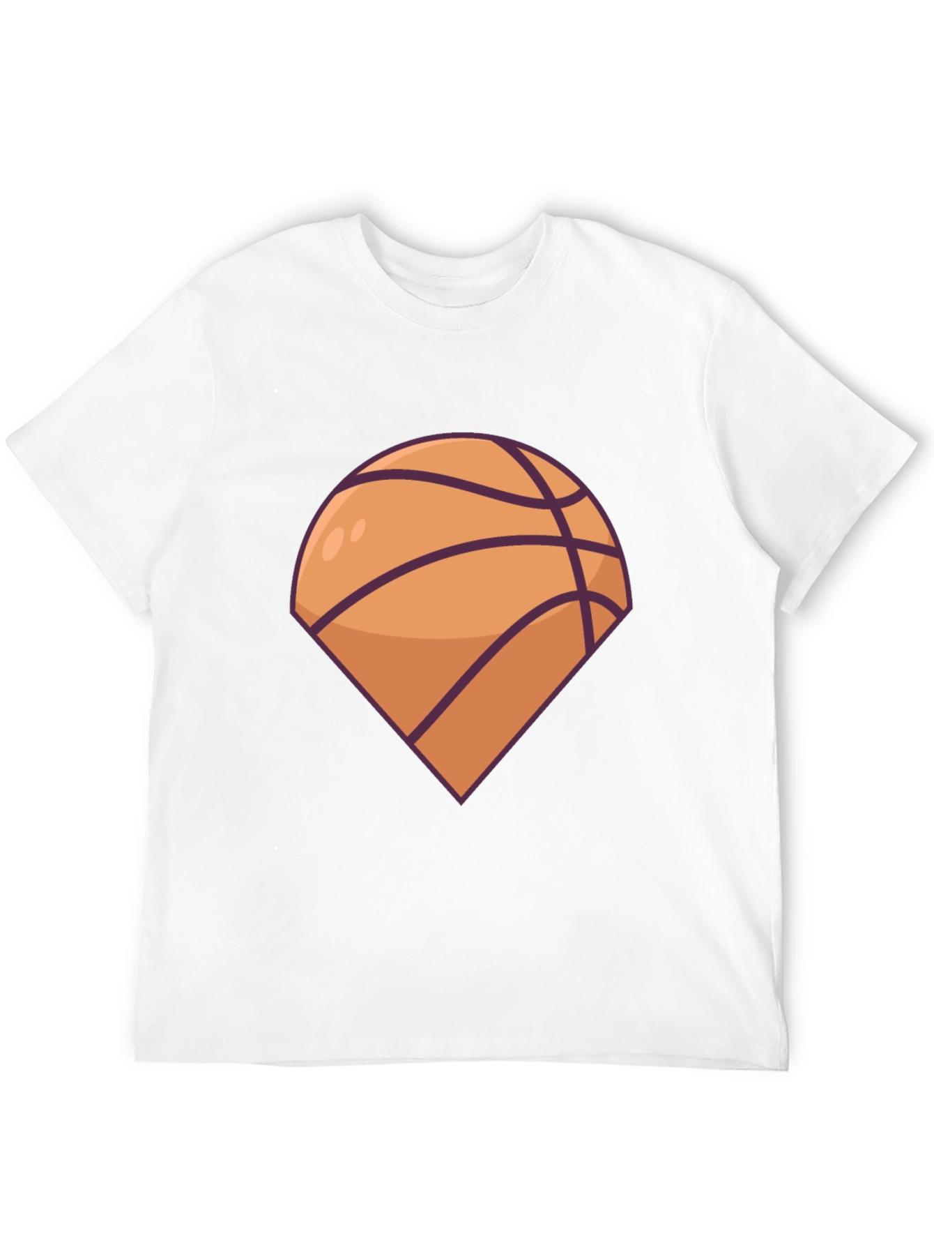 Basketball Graphic Tee - Black Casual T-Shirt