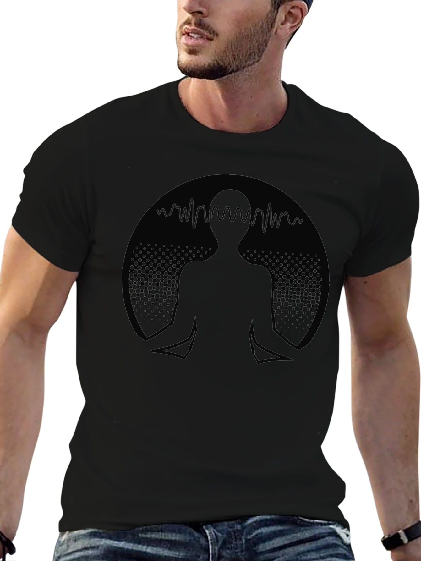 Meditative Mind Black T-Shirt