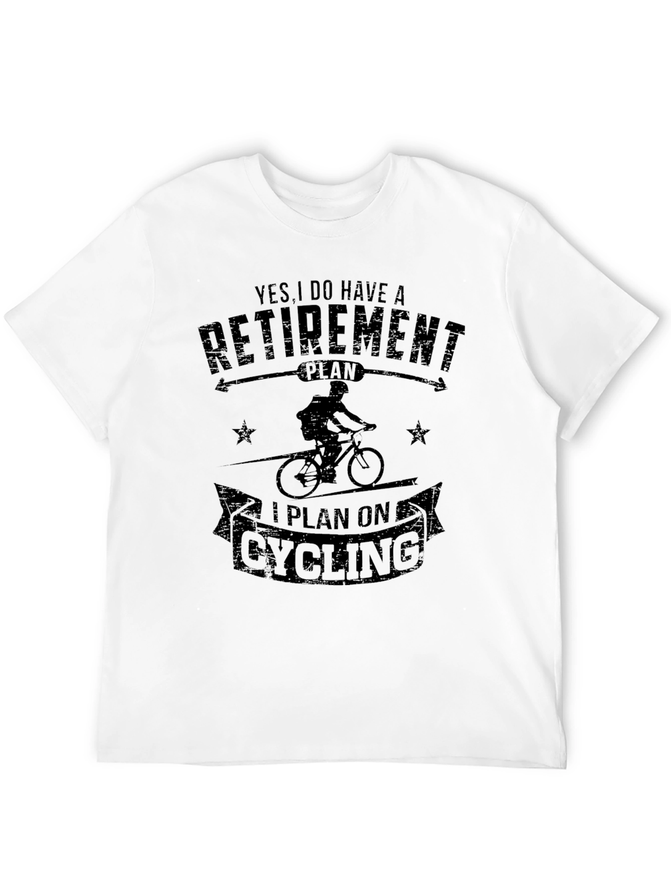 Cycling Retirement Plan Black T-Shirt