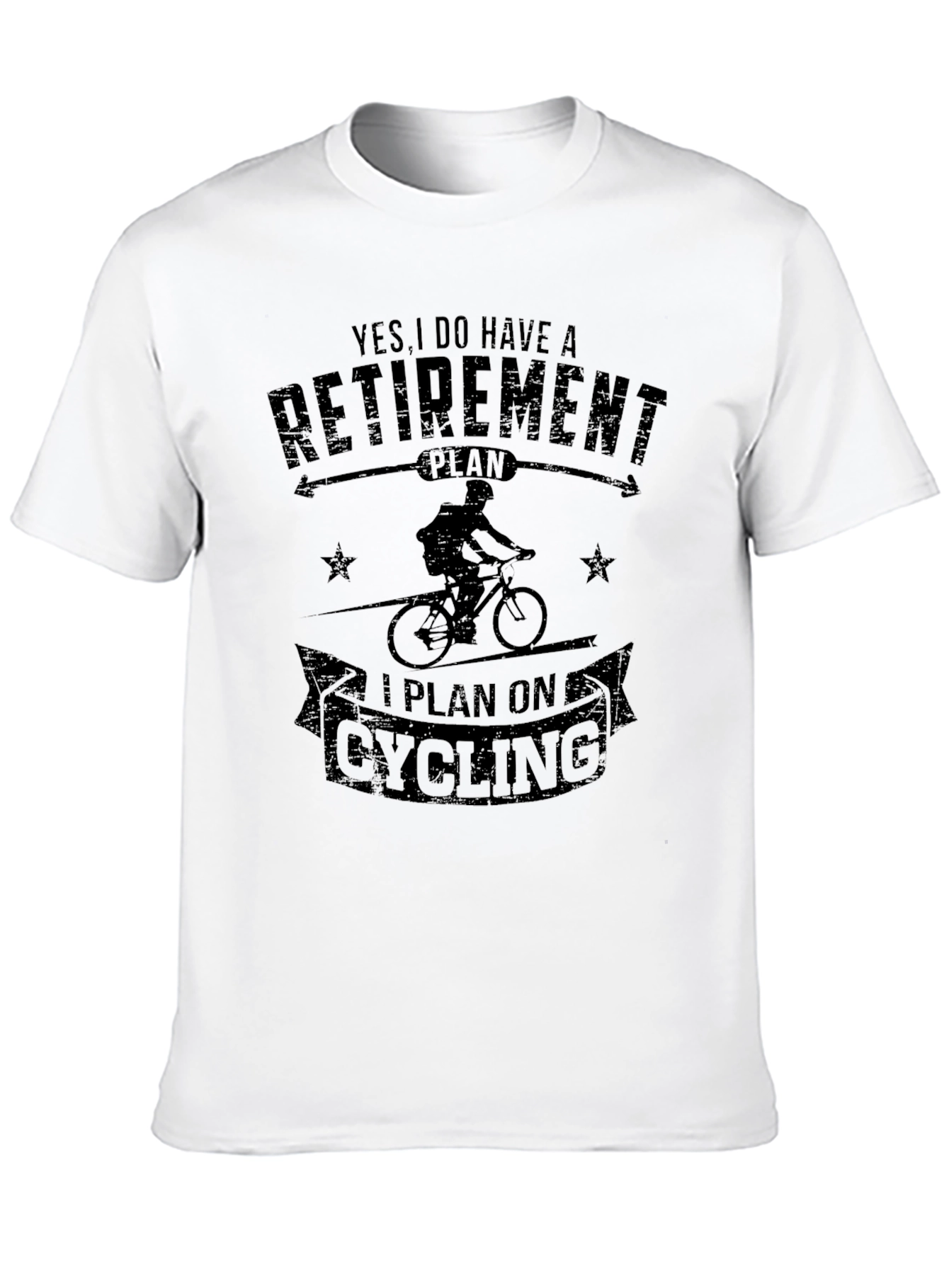 Cycling Retirement Plan Black T-Shirt