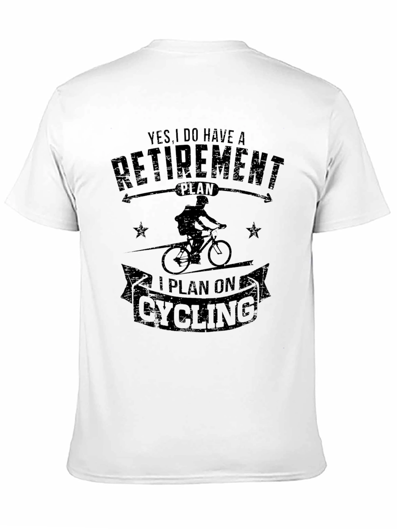 Cycling Retirement Plan Black T-Shirt