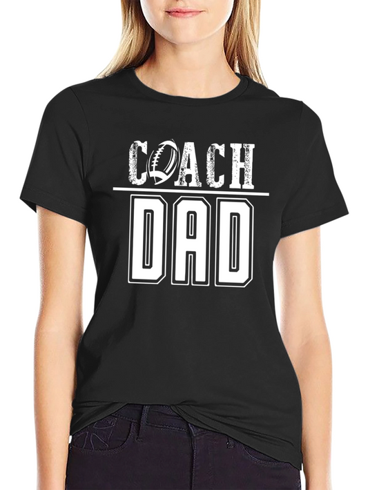 Coach Dad Football Graphic T-Shirt
