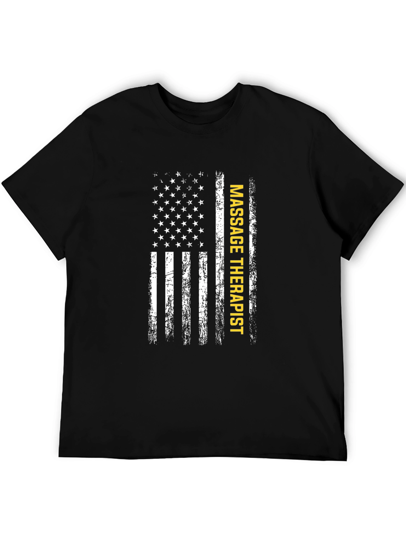 Massage Therapist American Flag Graphic Tee