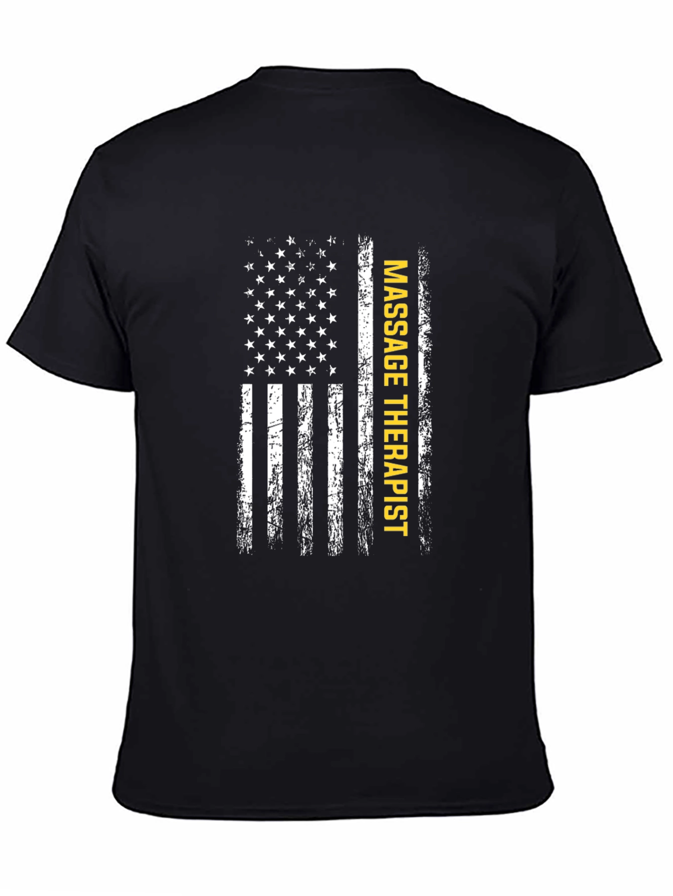 Massage Therapist American Flag Graphic Tee