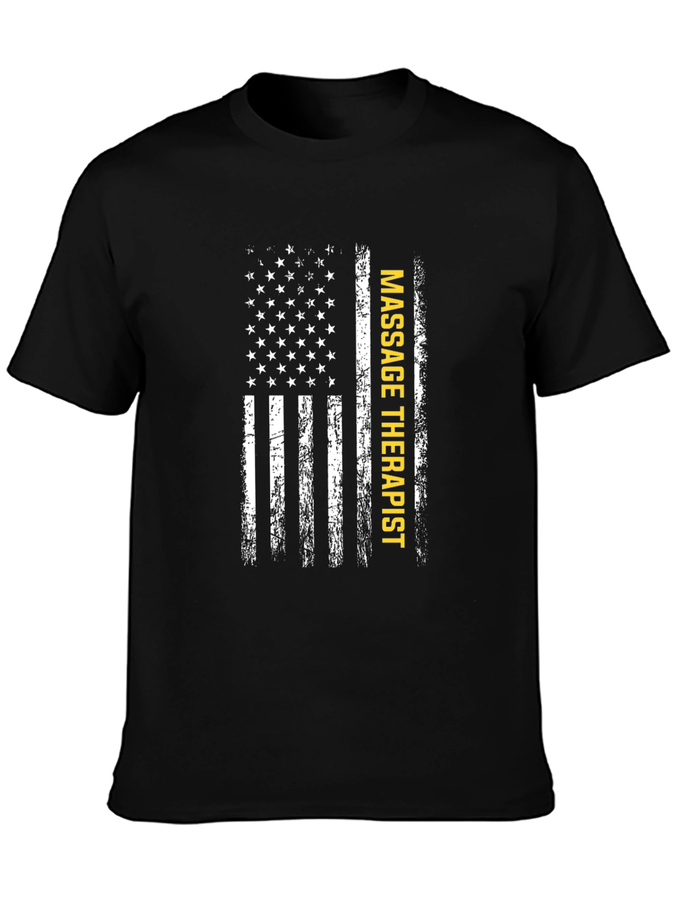 Massage Therapist American Flag Graphic Tee