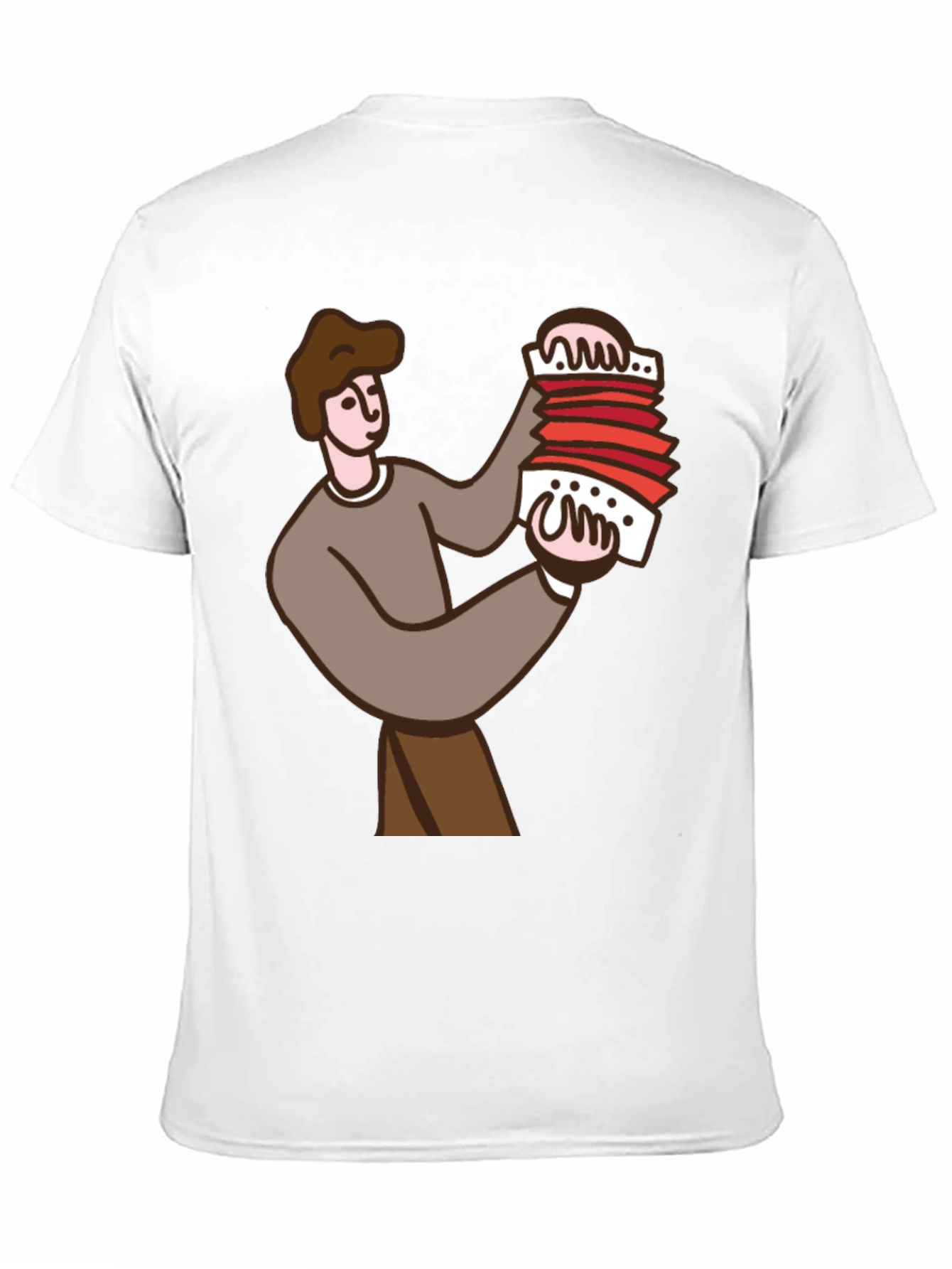 Accordion Player Graphic Tee - Black