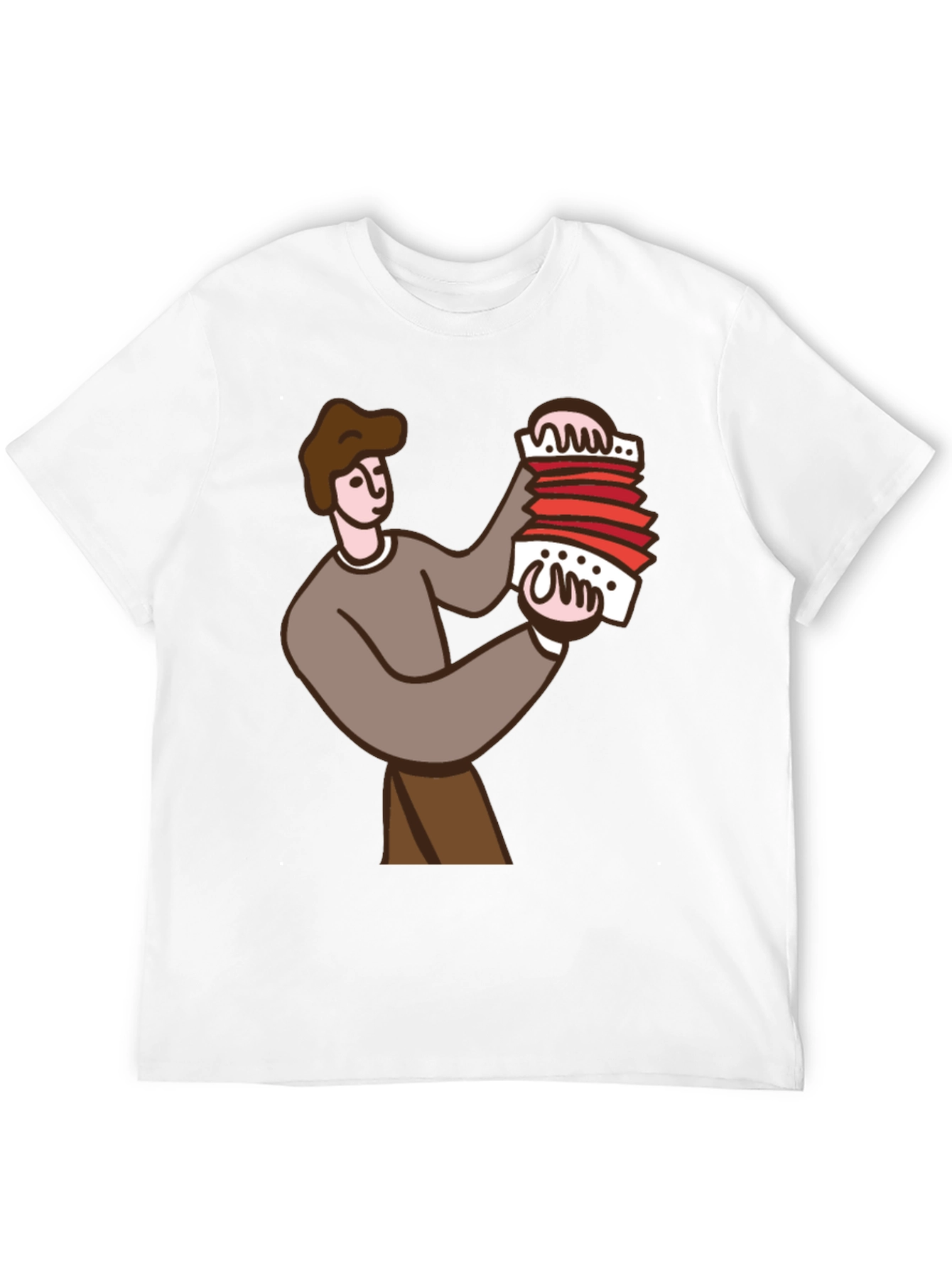 Accordion Player Graphic Tee - Black