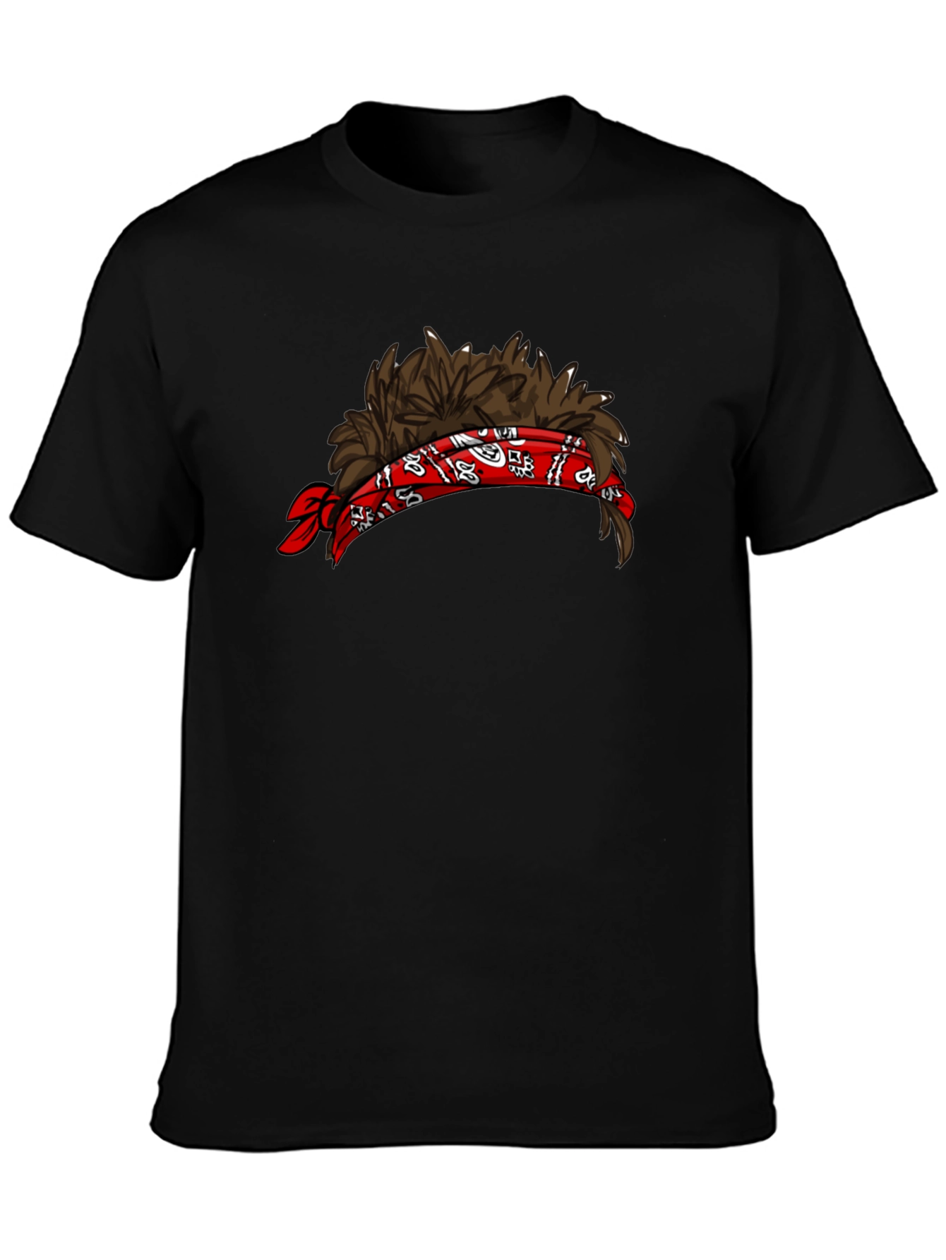 Mullet Headband Graphic Tee - Funny Novelty Shirt