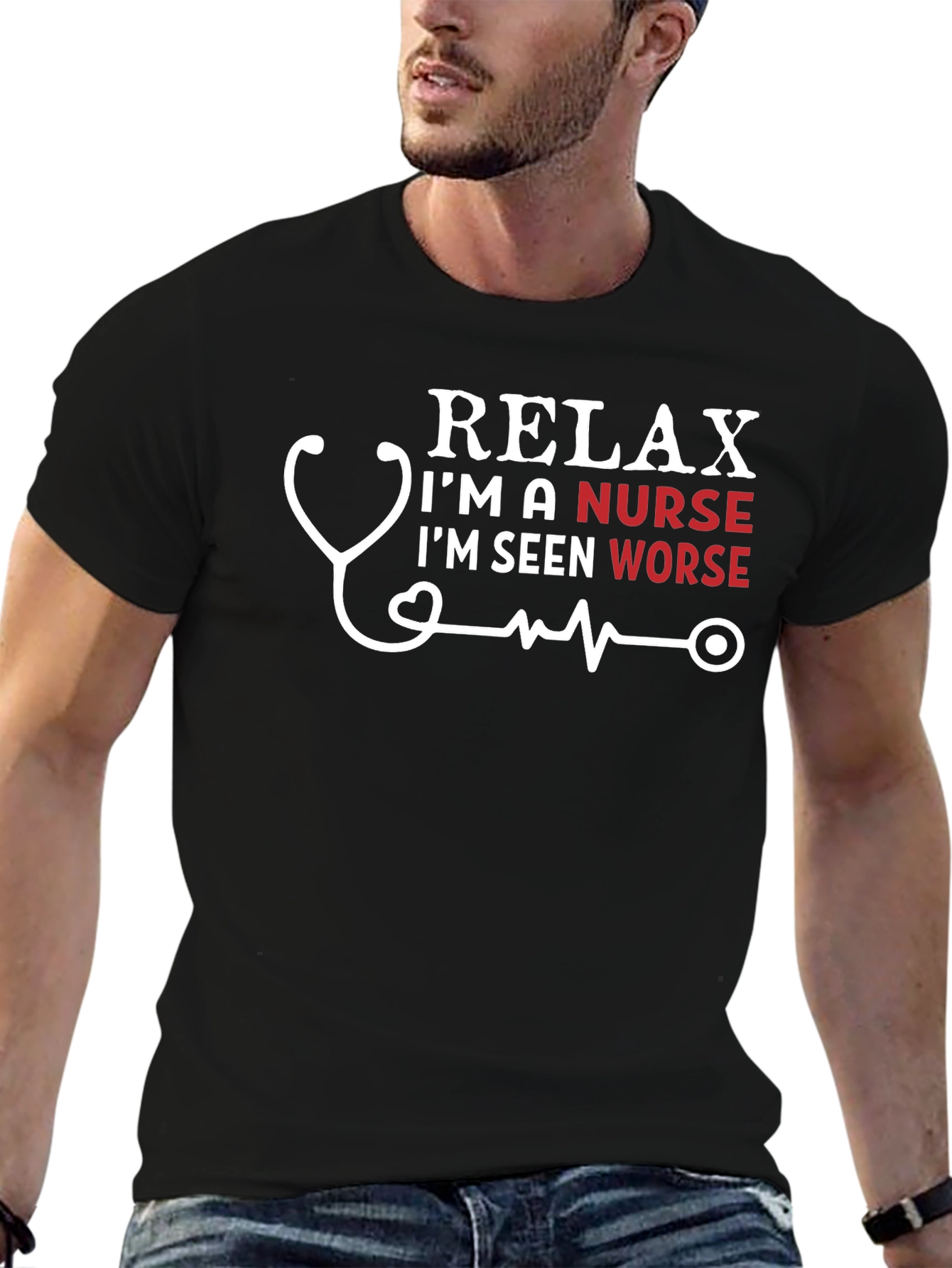 Relax Im A Nurse T-Shirt Funny Gift