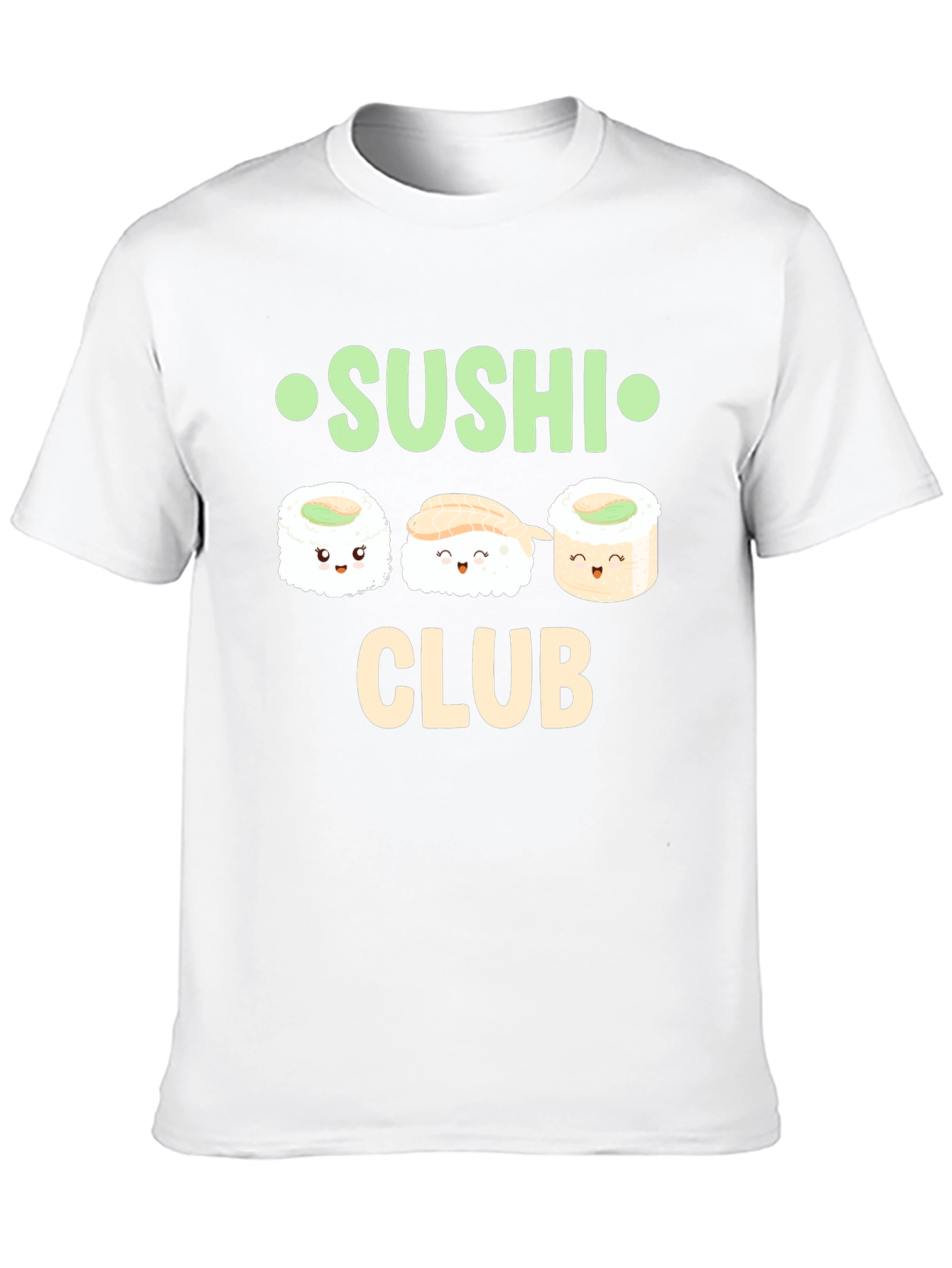 Sushi Club Graphic T-Shirt - Cute Foodie Tee