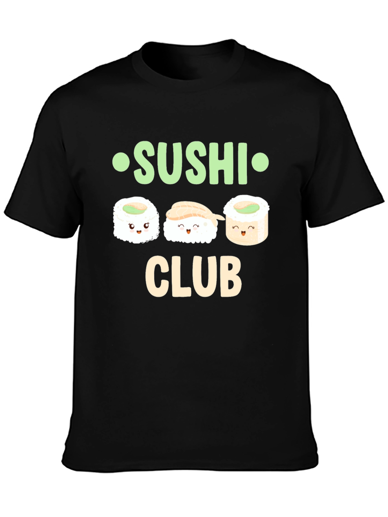 Sushi Club Graphic T-Shirt - Cute Foodie Tee