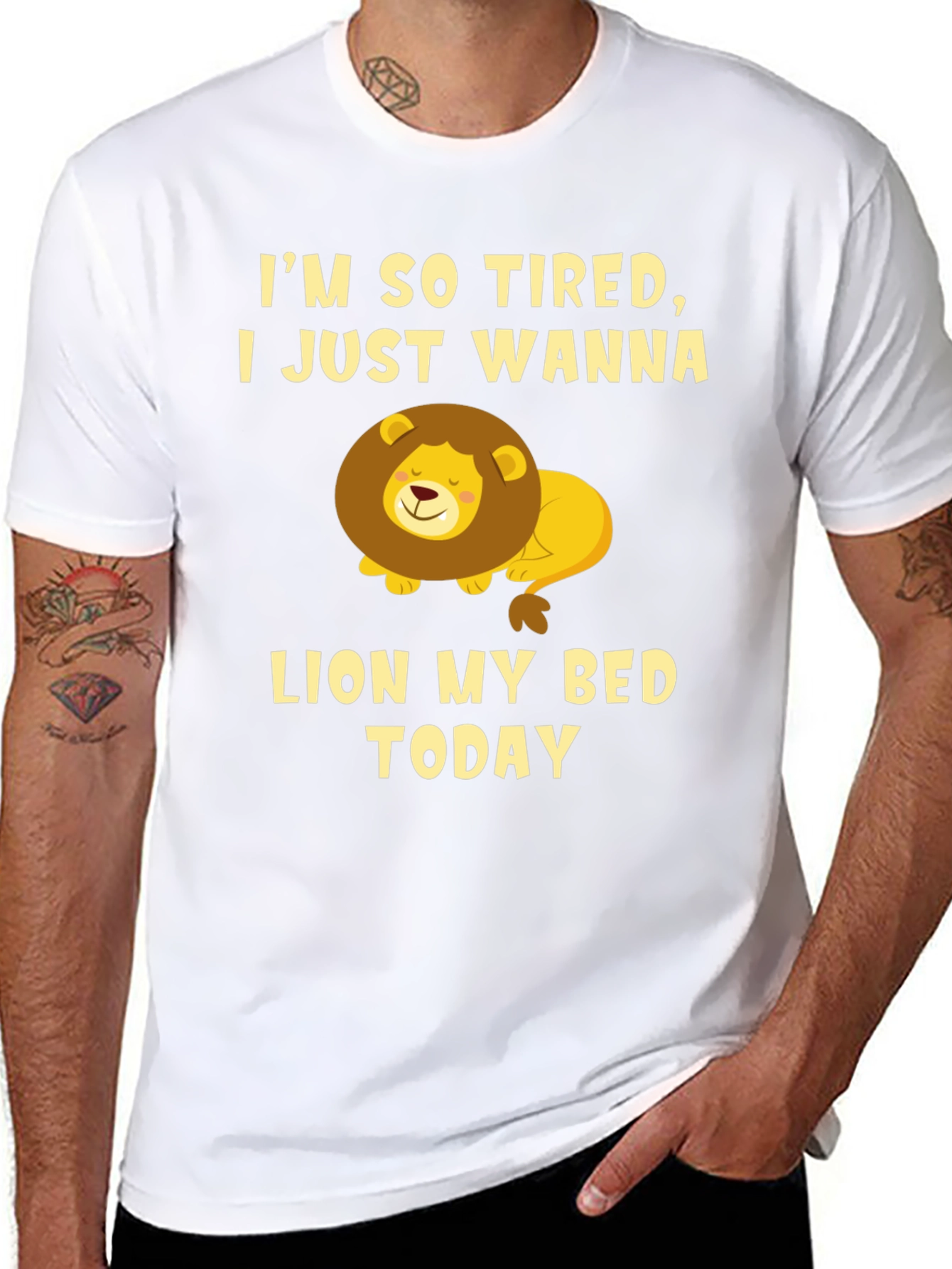 Im So Tired Lion T-Shirt