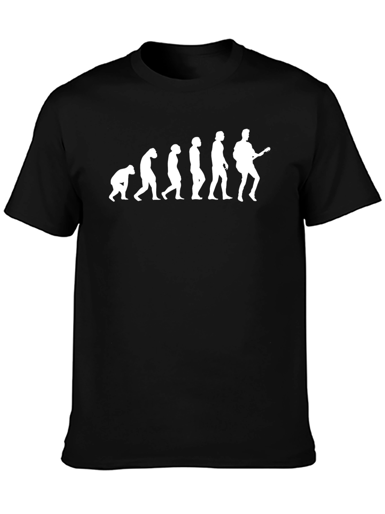 Evolution of Guitarist - Black T-Shirt
