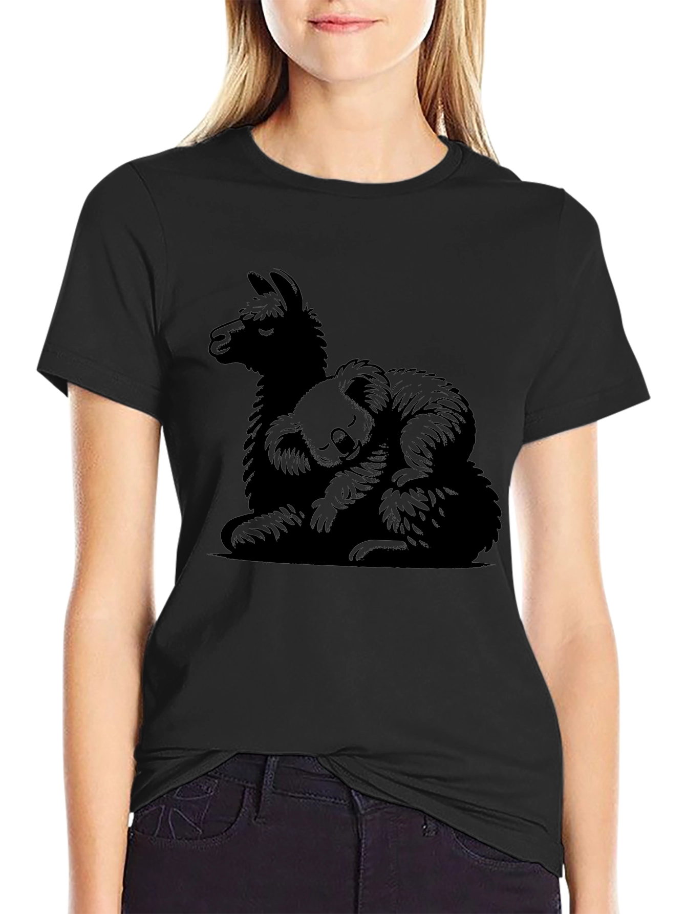 Llama & Koala Graphic Tee - Cozy Comfort