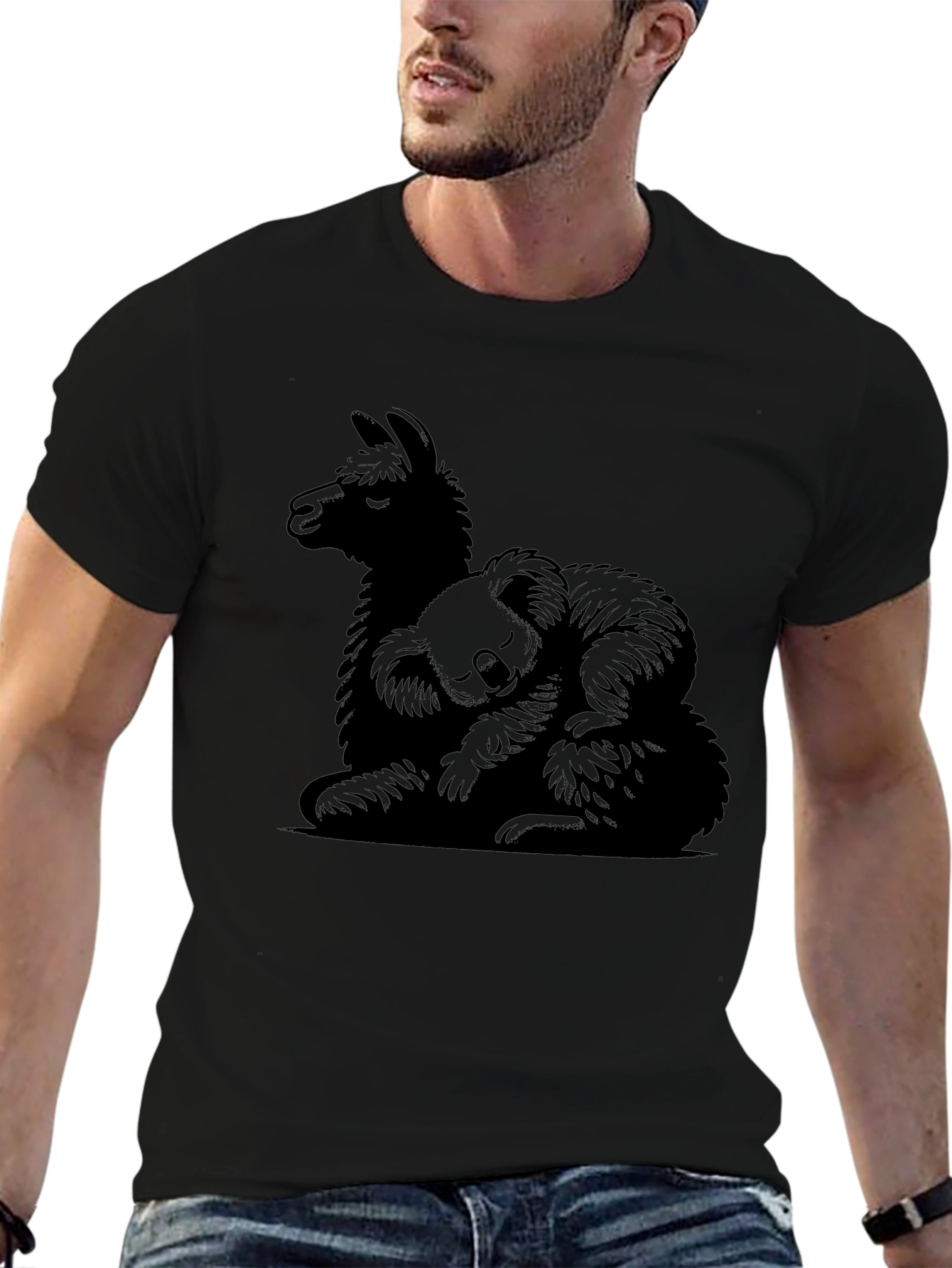 Llama & Koala Graphic Tee - Cozy Comfort