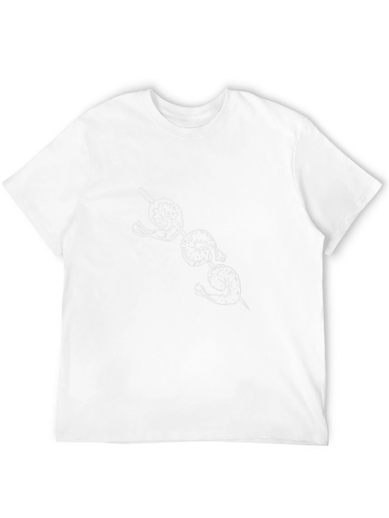 Shrimp Skewer Graphic Tee - Black Casual T-Shirt