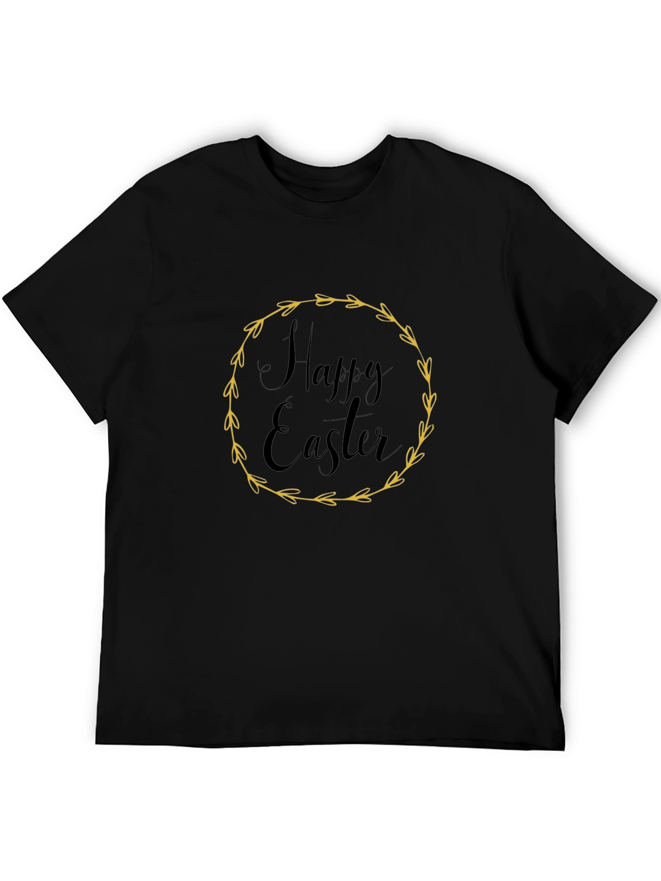 Happy Easter Black T-Shirt