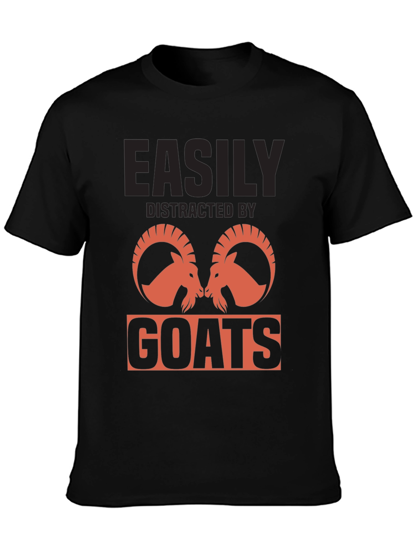 Easily Distracted by Goats Graphic T-Shirt