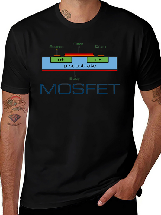 MOSFET Circuit Diagram T-Shirt - Electronics Geek Tee