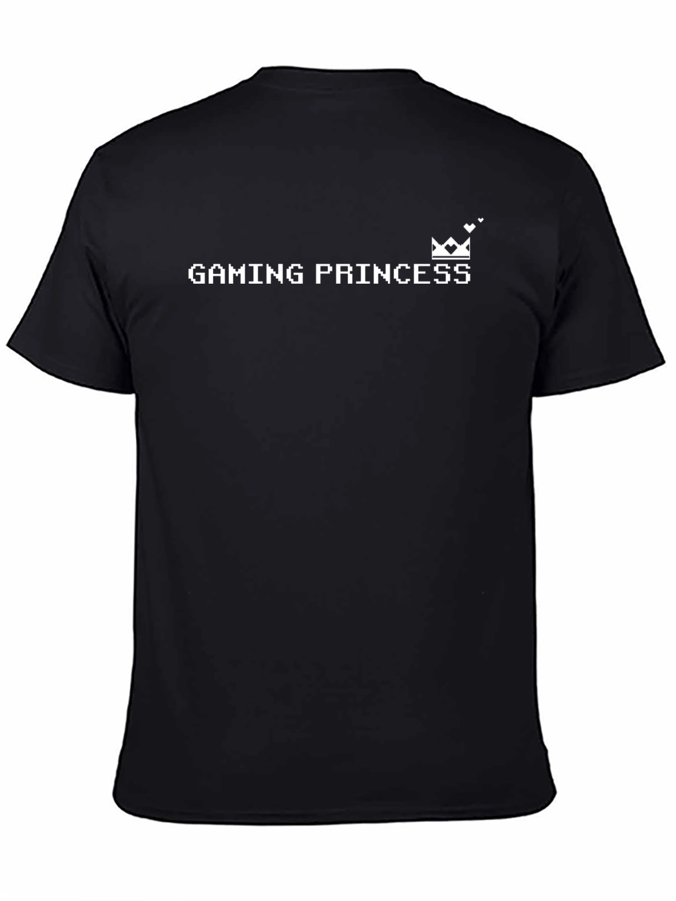 Gaming Princess Graphic T-Shirt - Black Cotton Tee