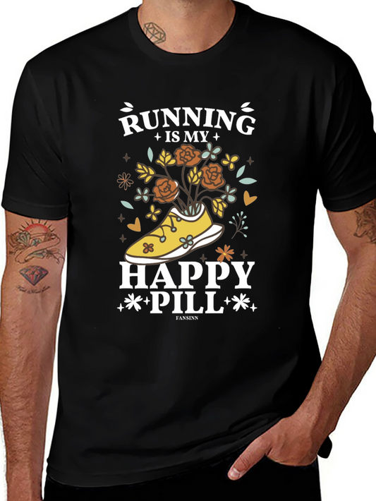 Running is My Happy Pill T-Shirt