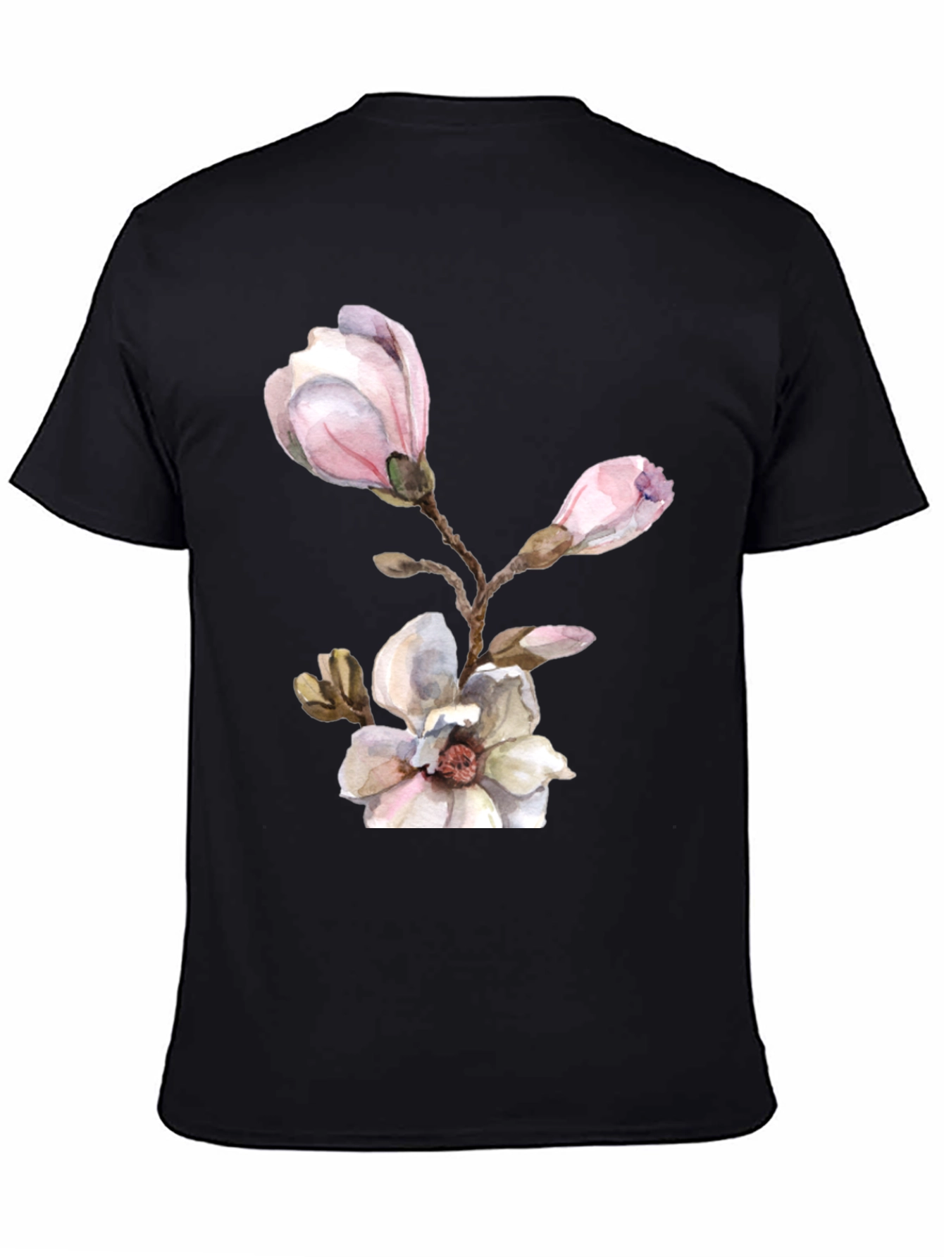 Floral Magnolia T-Shirt - Elegant Blossom Design