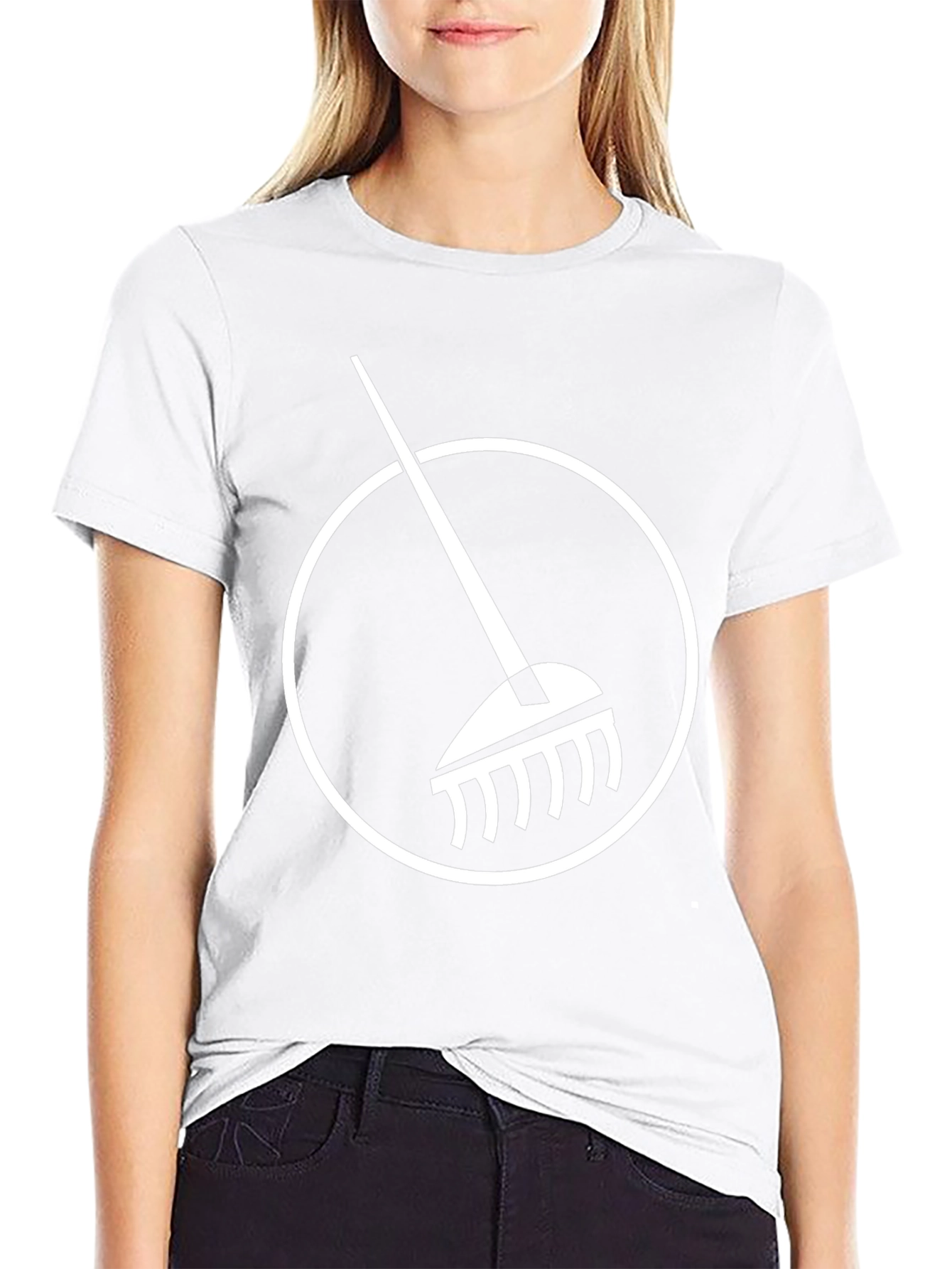 Rake Graphic Tee - Black Cotton Casual T-Shirt