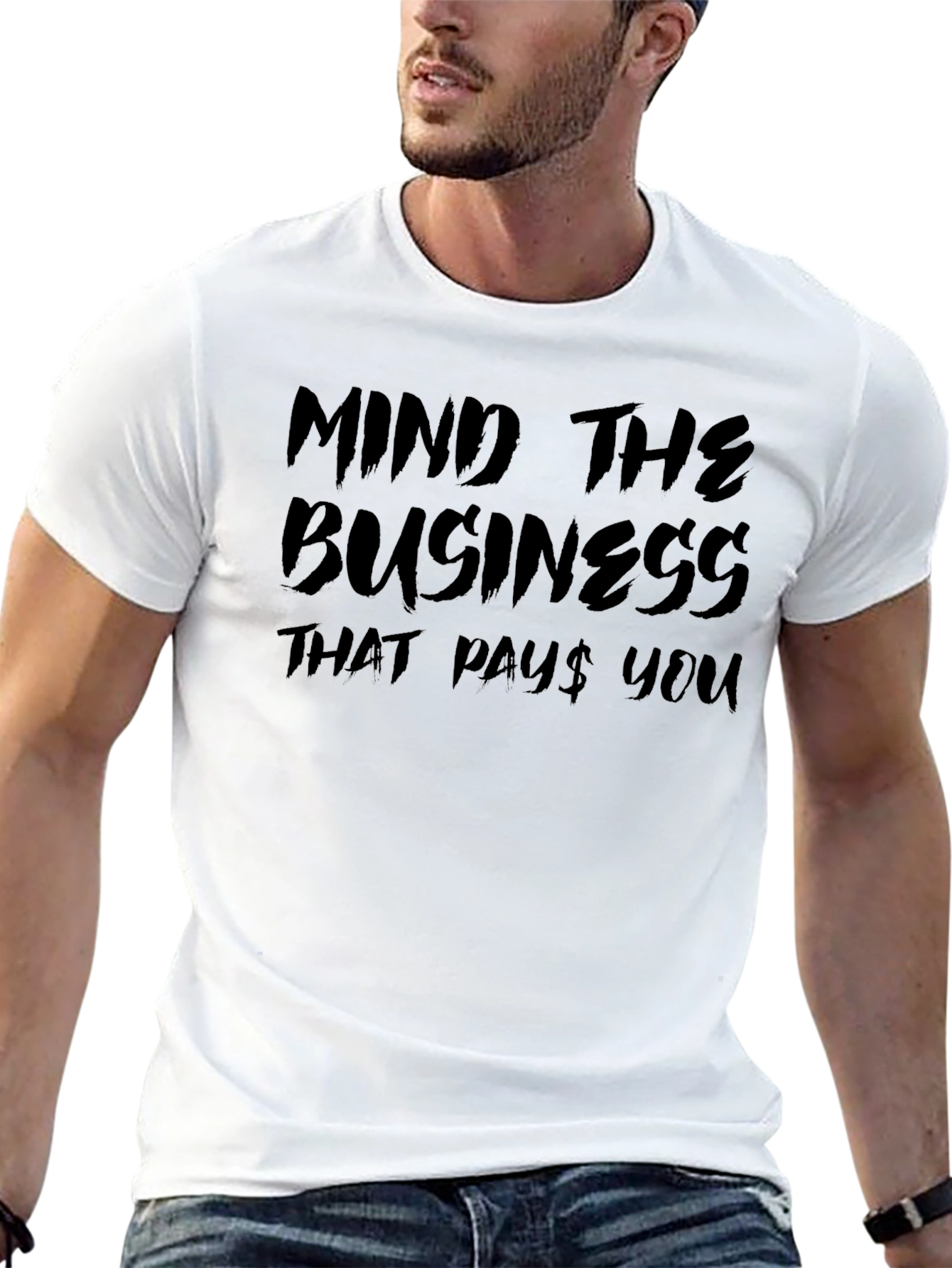 Mind The Business Black Tee