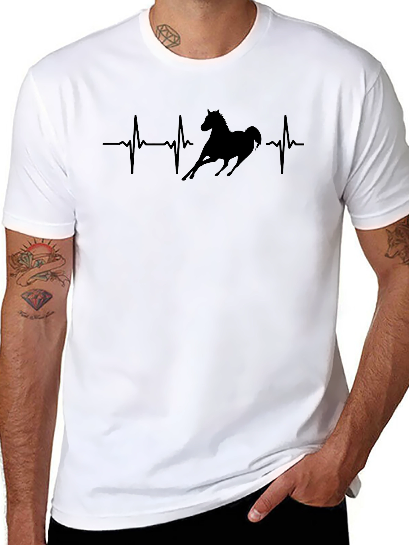 Horse Heartbeat Graphic Tee